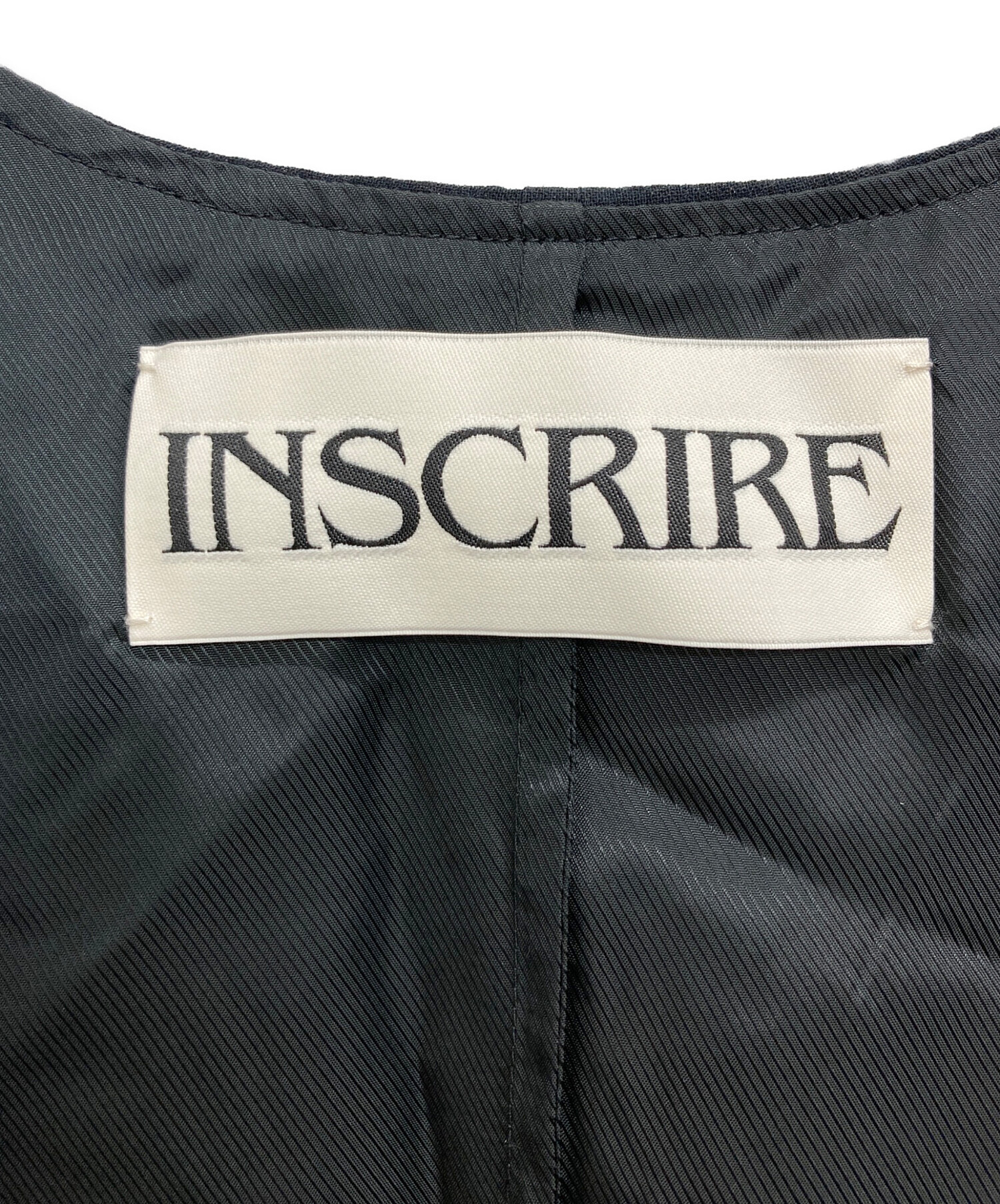 中古・古着通販】INSCRIRE (アンスクリア) ベスト ブラック サイズ:38