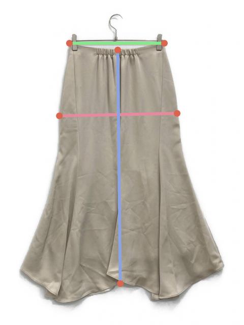 中古・古着通販】Her lip to (ハーリップトゥ) Asymmetry Hem Satin