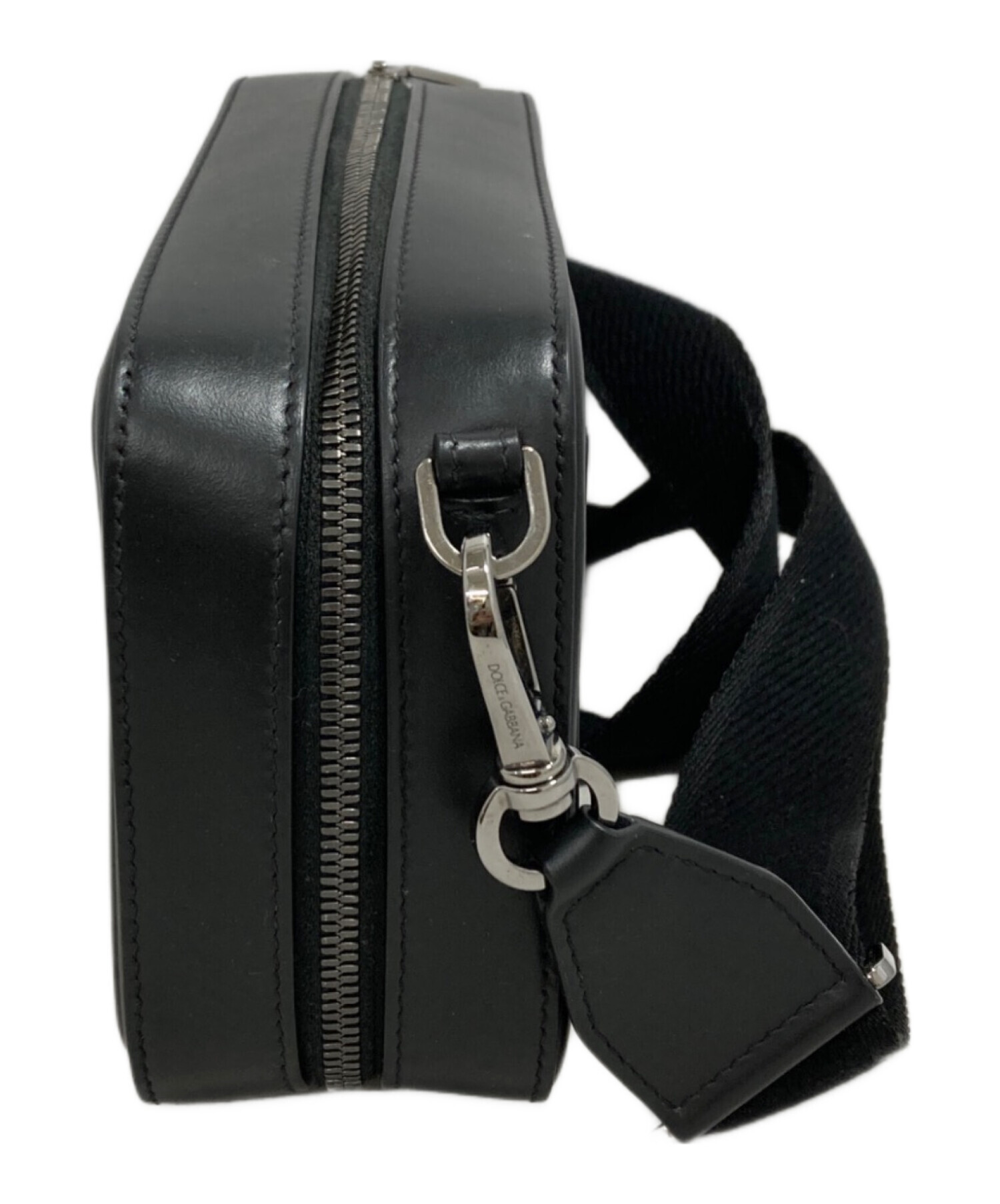 ドルチェ&ガッバーナDOLCE&GABBANAレザーショルダーバッグ黒　USED 中古・古着通販】DOLCE & GABBANA (ドルチェ＆ガッバーナ) ショルダー