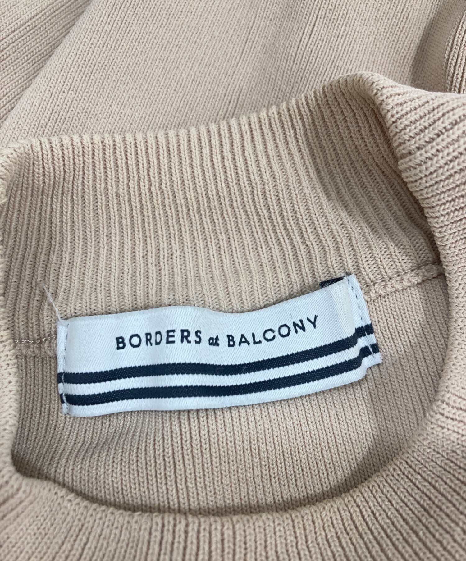 美品】ボーダーズアットバルコニー スウェット トップス 胸元ロゴ 