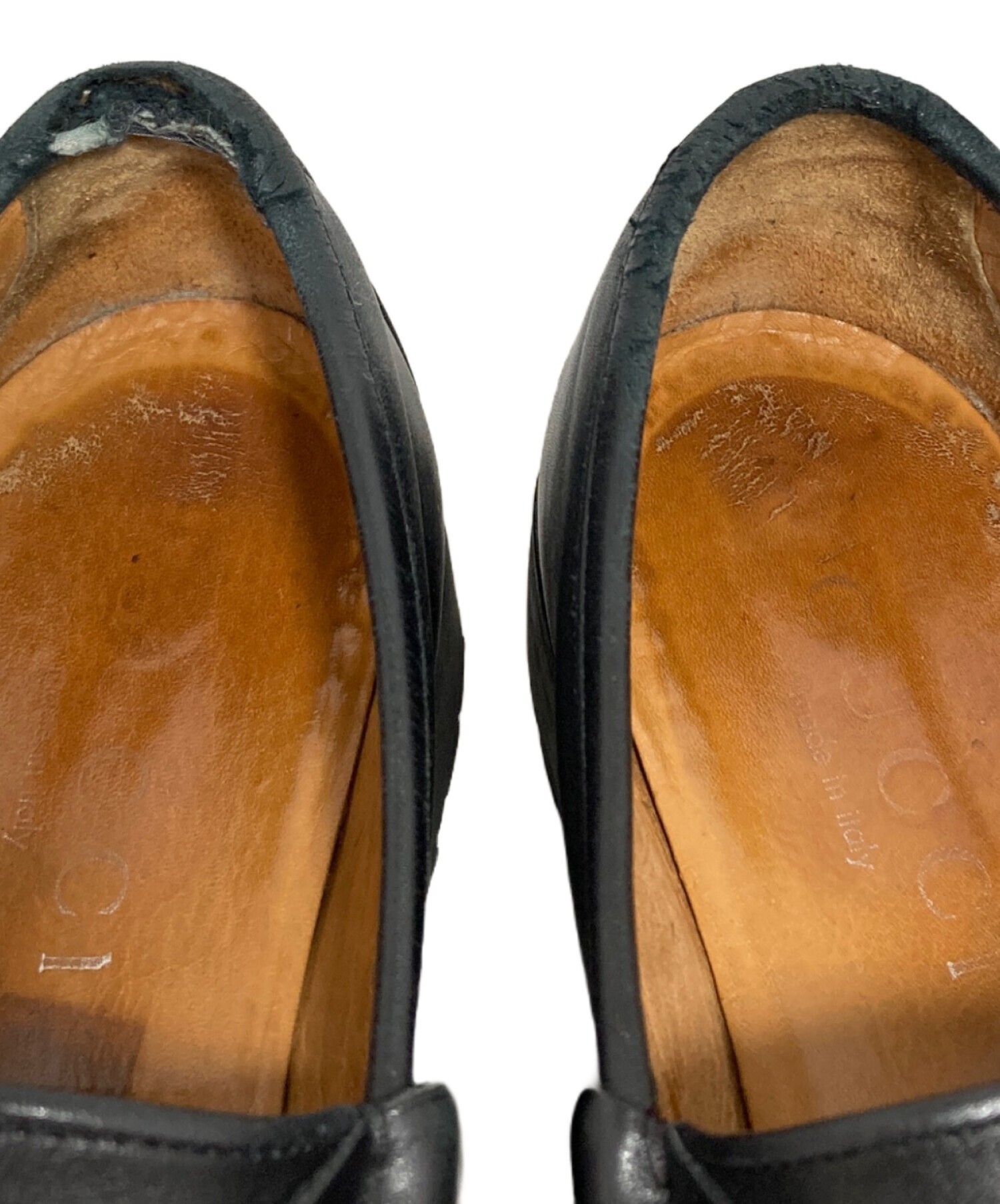 中古・古着通販】GUCCI (グッチ) ホースビット ローファー ブラック