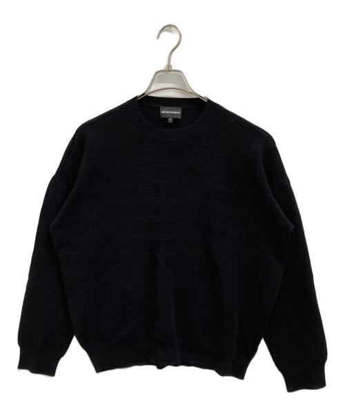 EMPORIO ARMANI メッシュニット 50 ブラック EMPORIO ARMANI メッシュニット 50 ブラック