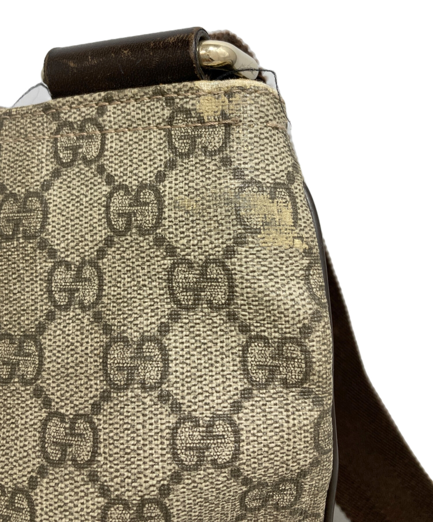 GUCCI キャンバス GGスプリーム GGプラス ブラウン ショルダー GUCCI グッチ GGキャンバス クロスボディ ショルダーバッグ 茶色