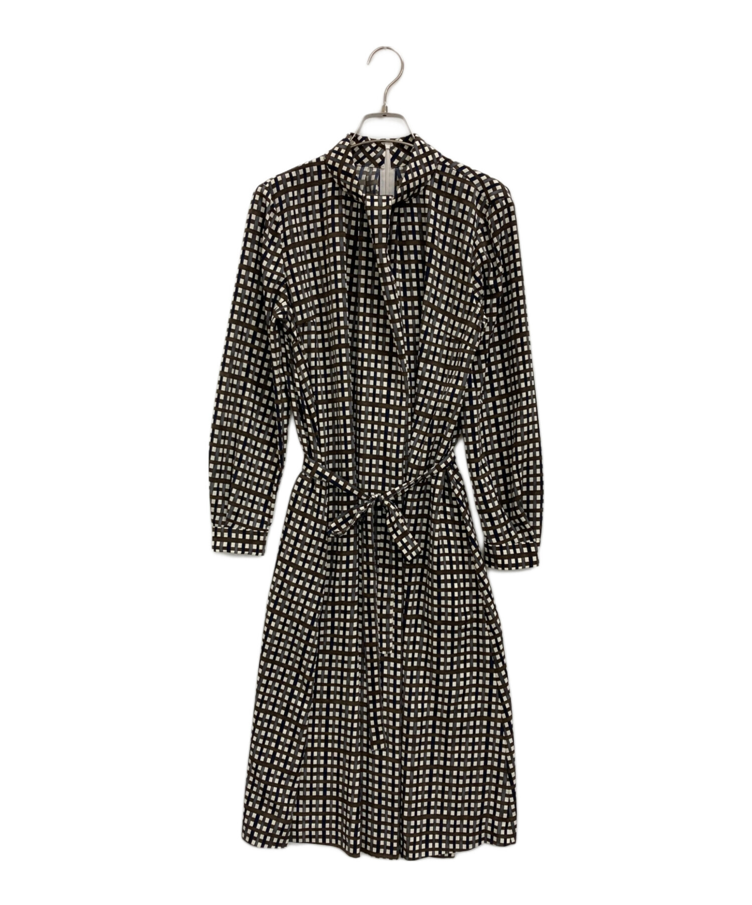 美品　MACKINTOSH LONDON ワンピース38 ネイビー　未使用に近い 中古・古着通販】MACKINTOSH LONDON (マッキントッシュ ロンドン