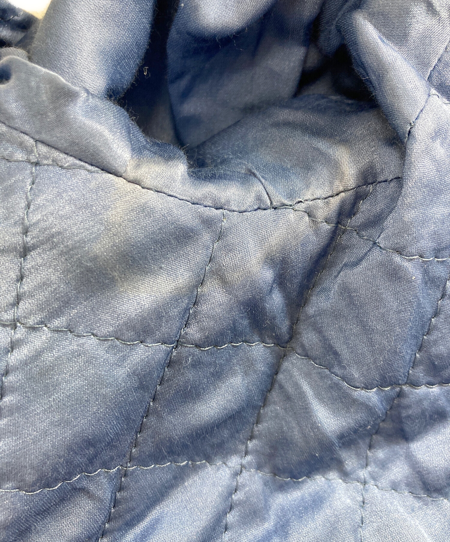 中古・古着通販】Drawer (ドゥロワー) 袖革スタジャン ブラック サイズ