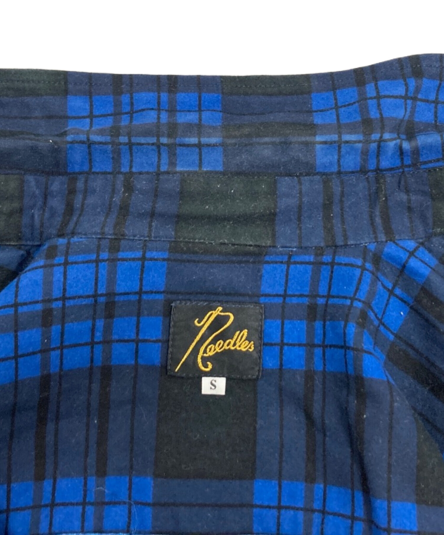 中古・古着通販】Needles (ニードルズ) カットオフネルシャツ ブルー