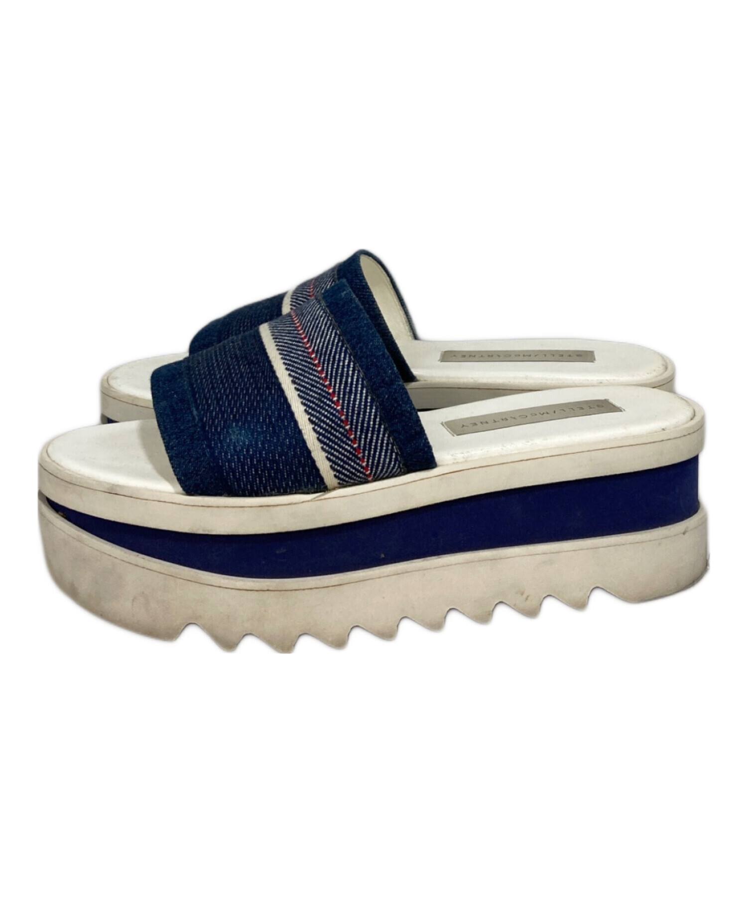 「美品」STELLA McCARTNEY ネイビー サンダル35.5 ステラマッカートニー / サンダル 中古・古着通販】STELLA McCARTNEY