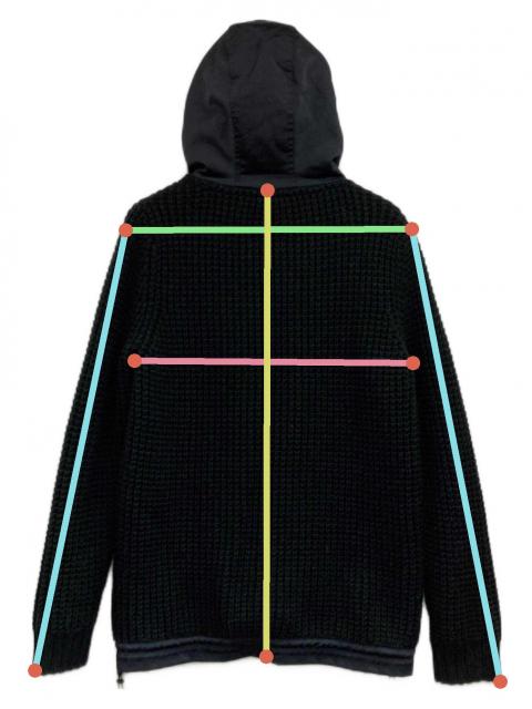 中古・古着通販】DIESEL (ディーゼル) ニットパーカー ブラック