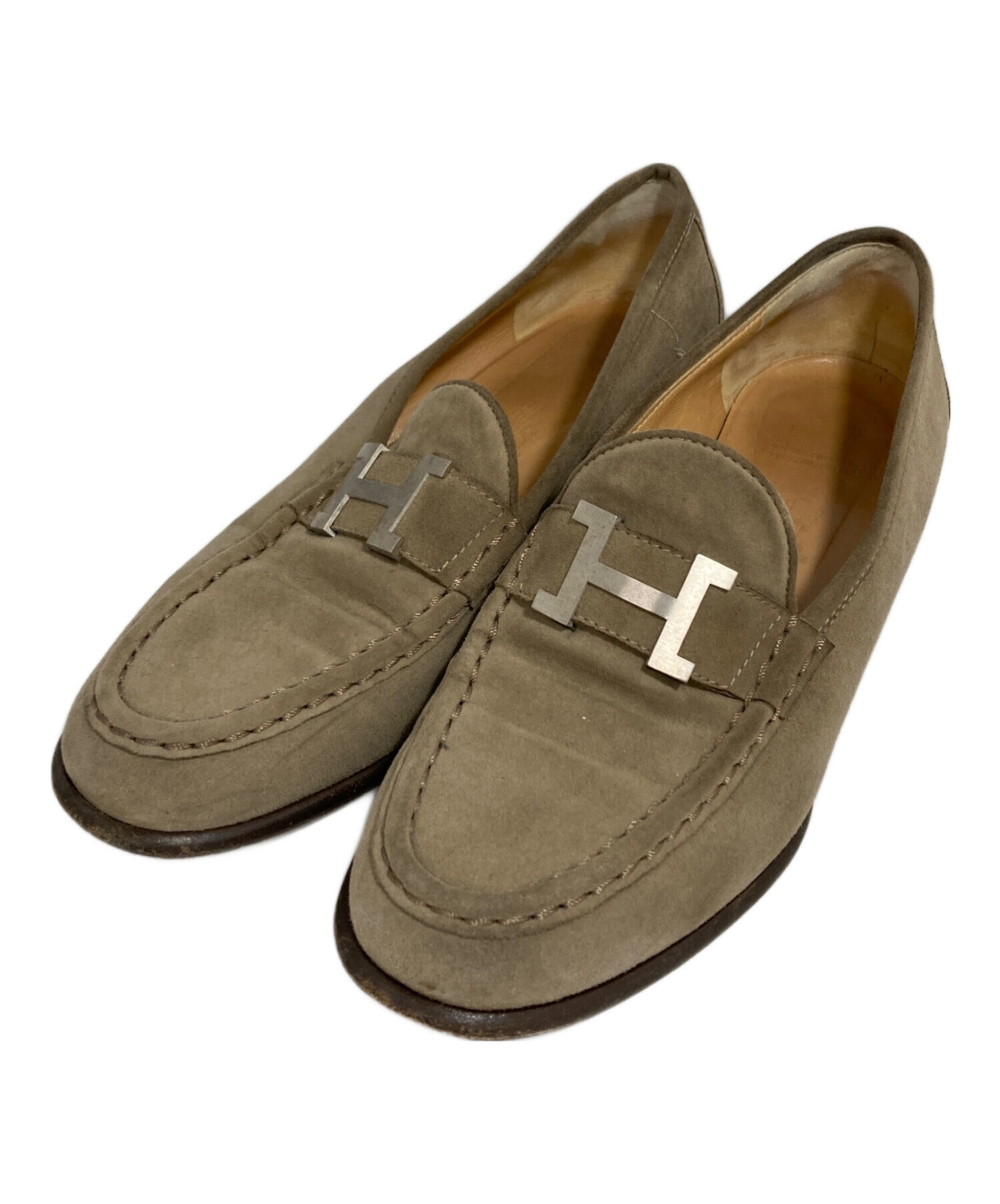 中古・古着通販】HERMES (エルメス) コンスタンススエードローファー