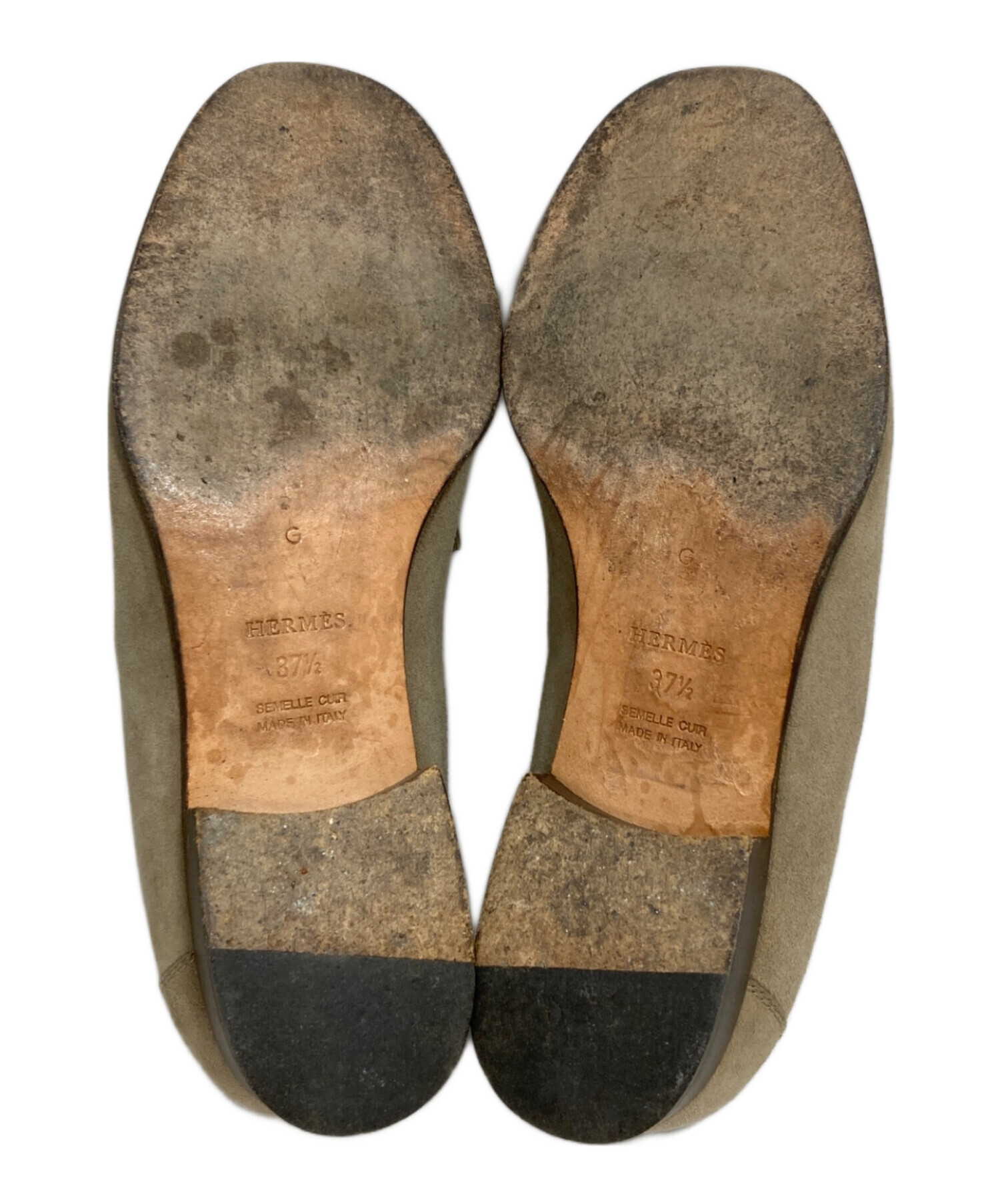 中古・古着通販】HERMES (エルメス) コンスタンススエードローファー