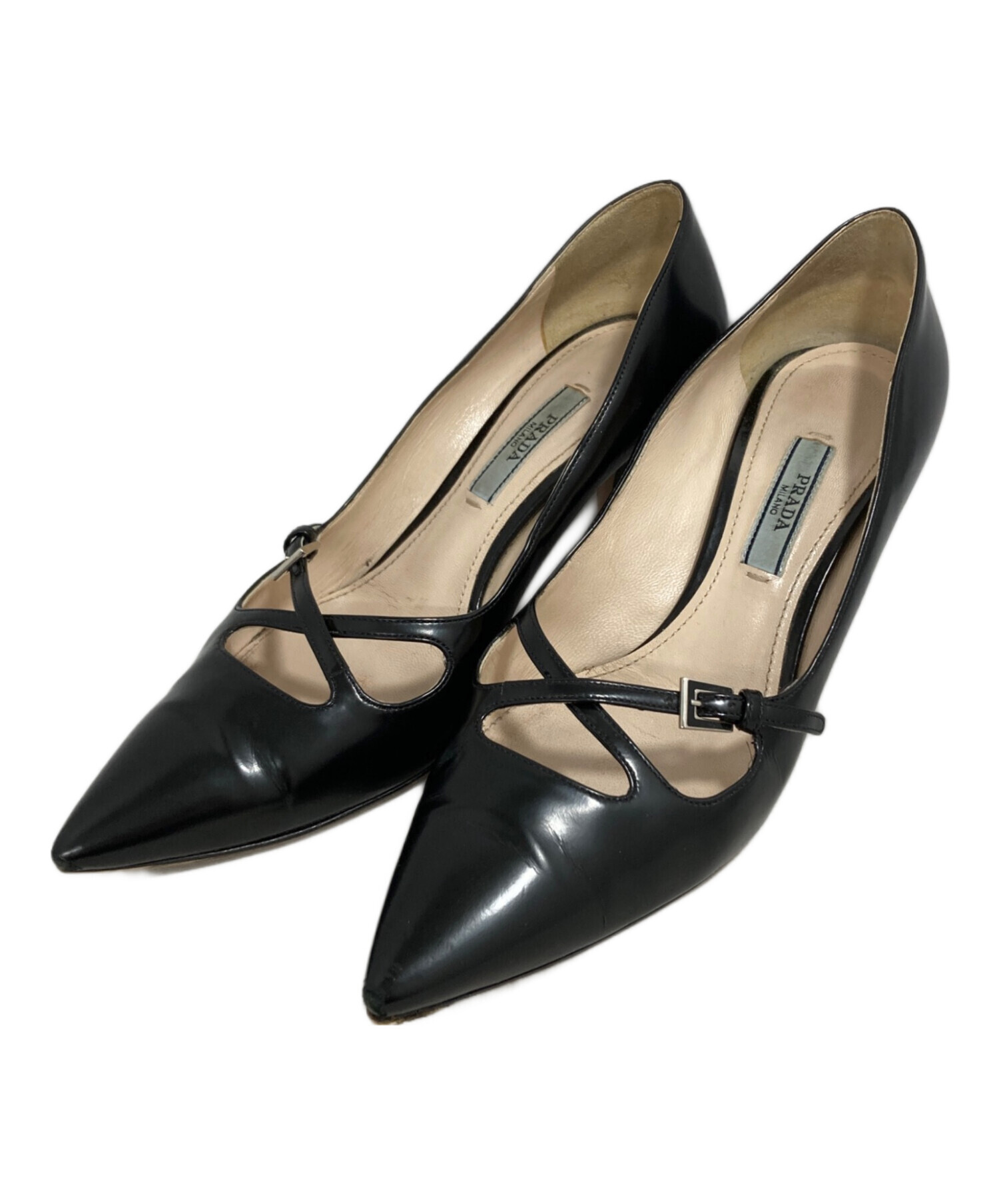 ♡プラダ パンプス♡ プラダ PRADA パンプス サイズ36 プラダ サイズ表記「36 1⁄2」23-23.5