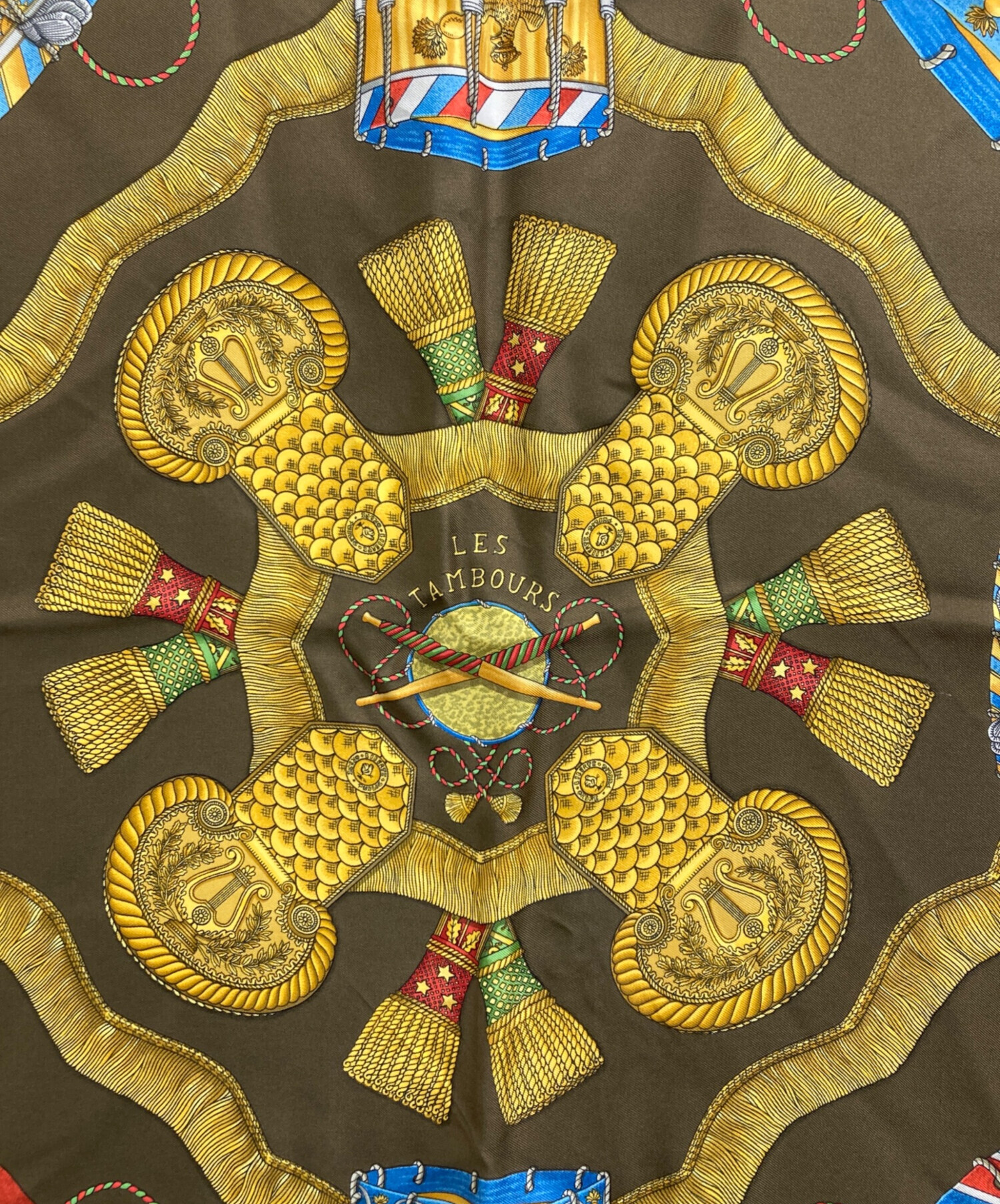 中古・古着通販】HERMES (エルメス) スカーフ ブラウン｜ブランド