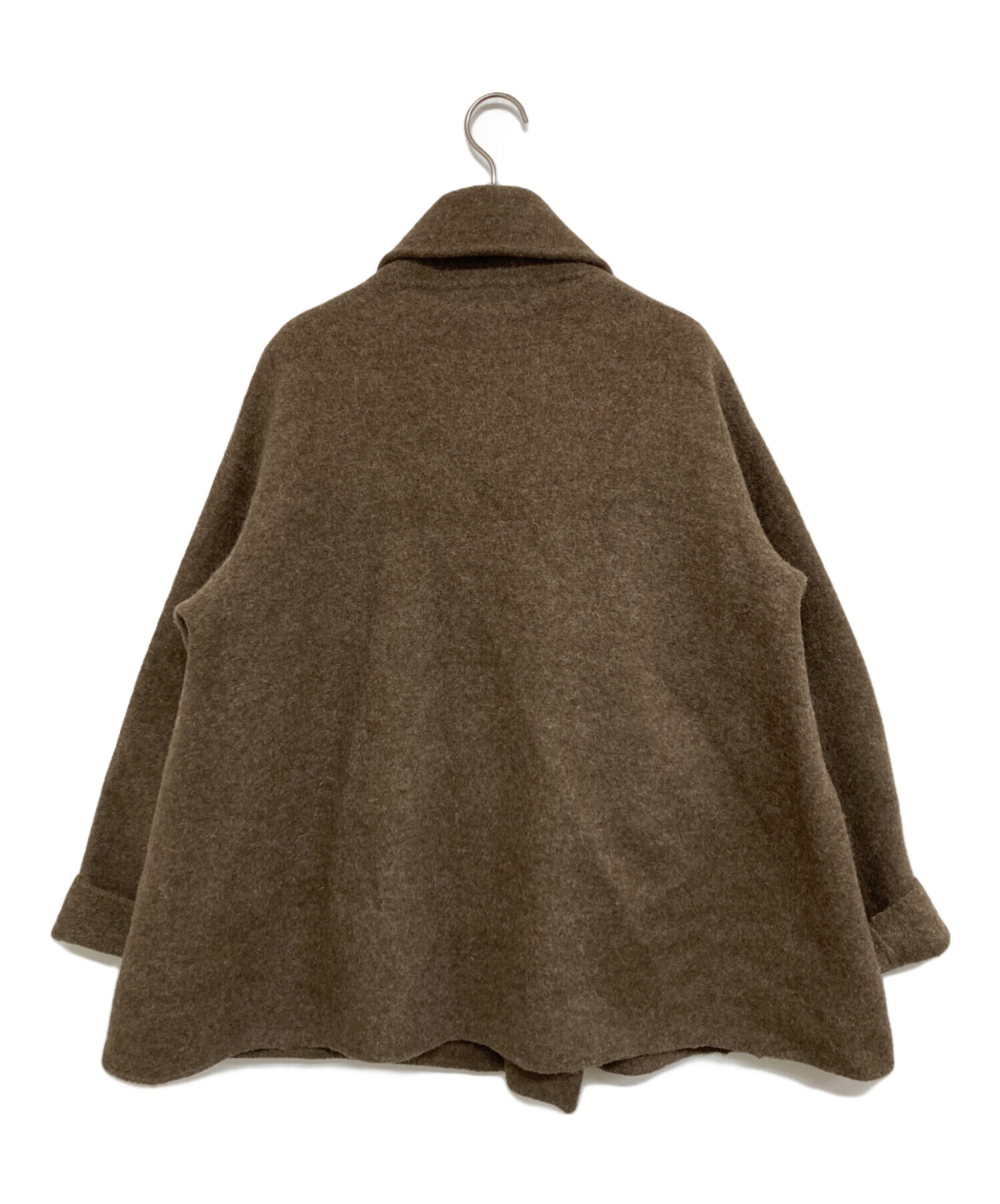 近年美品　フォーティファイブアール 45R 縮絨　ニット　コート 45R（フォーティファイブアール）の「縮絨ニットのコート