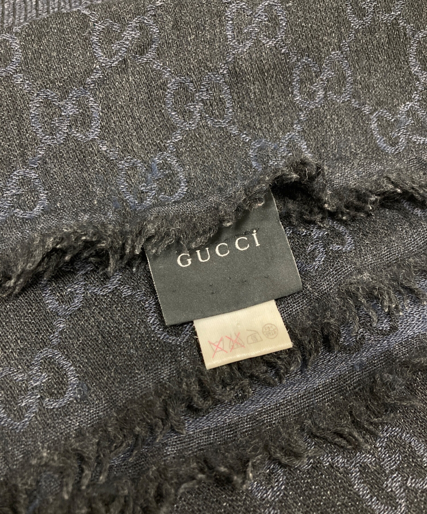 中古・古着通販】GUCCI (グッチ) ストール ネイビー｜ブランド・古着
