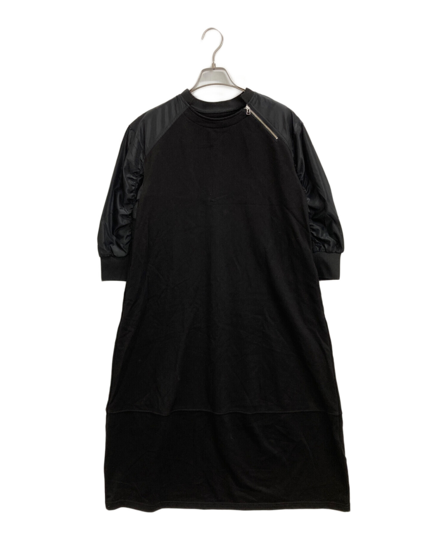 中古・古着通販】PLUS OTO.HA (プラスオトハ) 切替ワンピース ブラック