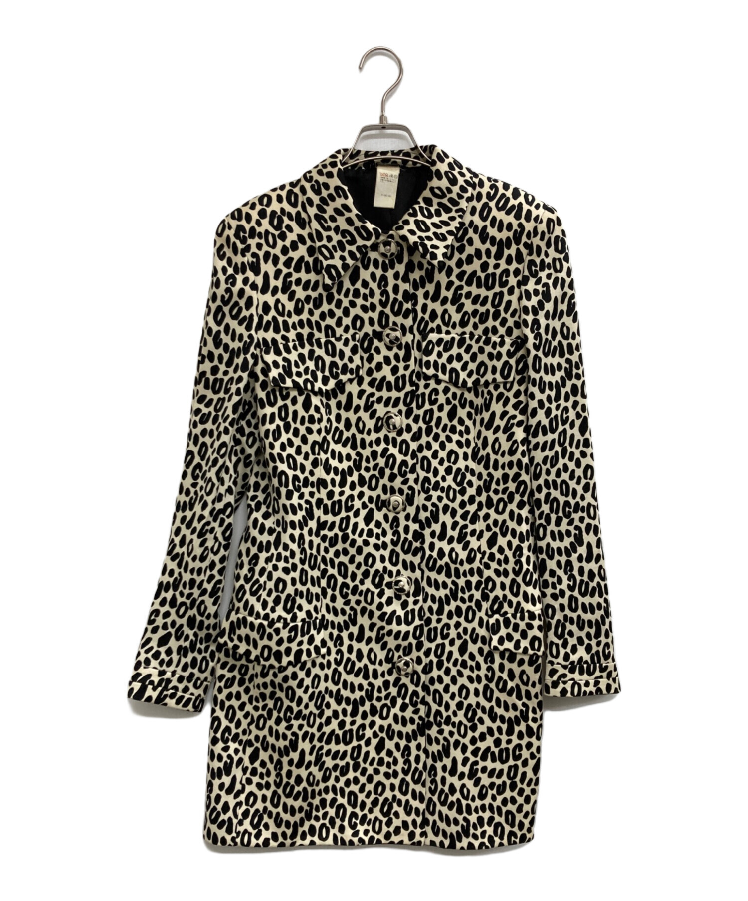 ジャンニヴェルサーチクチュール コート レオパード　裏地メデューサ 中古・古着通販】GIANNI VERSACE (ジャンニ・ヴェルサーチ) レオパード