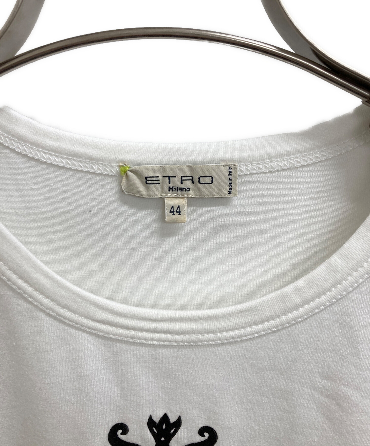 中古・古着通販】ETRO (エトロ) Tシャツ ホワイト サイズ:44｜ブランド