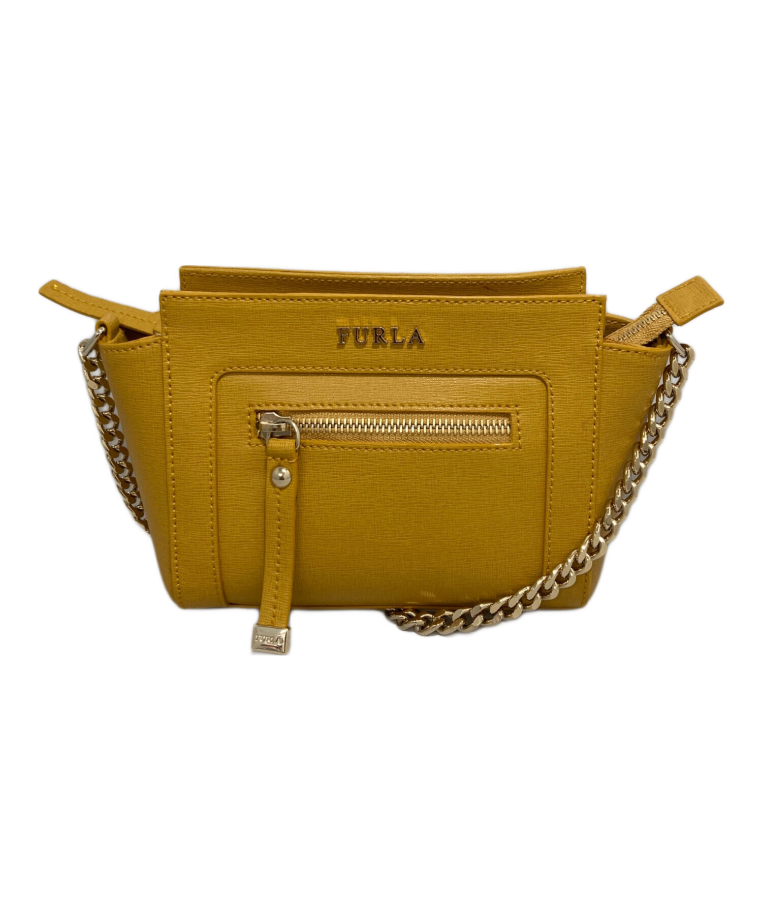 中古・古着通販】FURLA (フルラ) ショルダーバッグ イエロー｜ブランド 