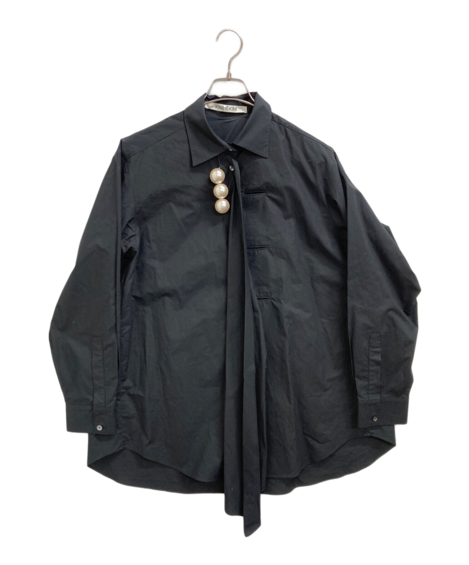 キムへキム　シャツ 中古・古着通販】KIMHEKIM (キムヘキム) シャツ ブラック サイズ:36