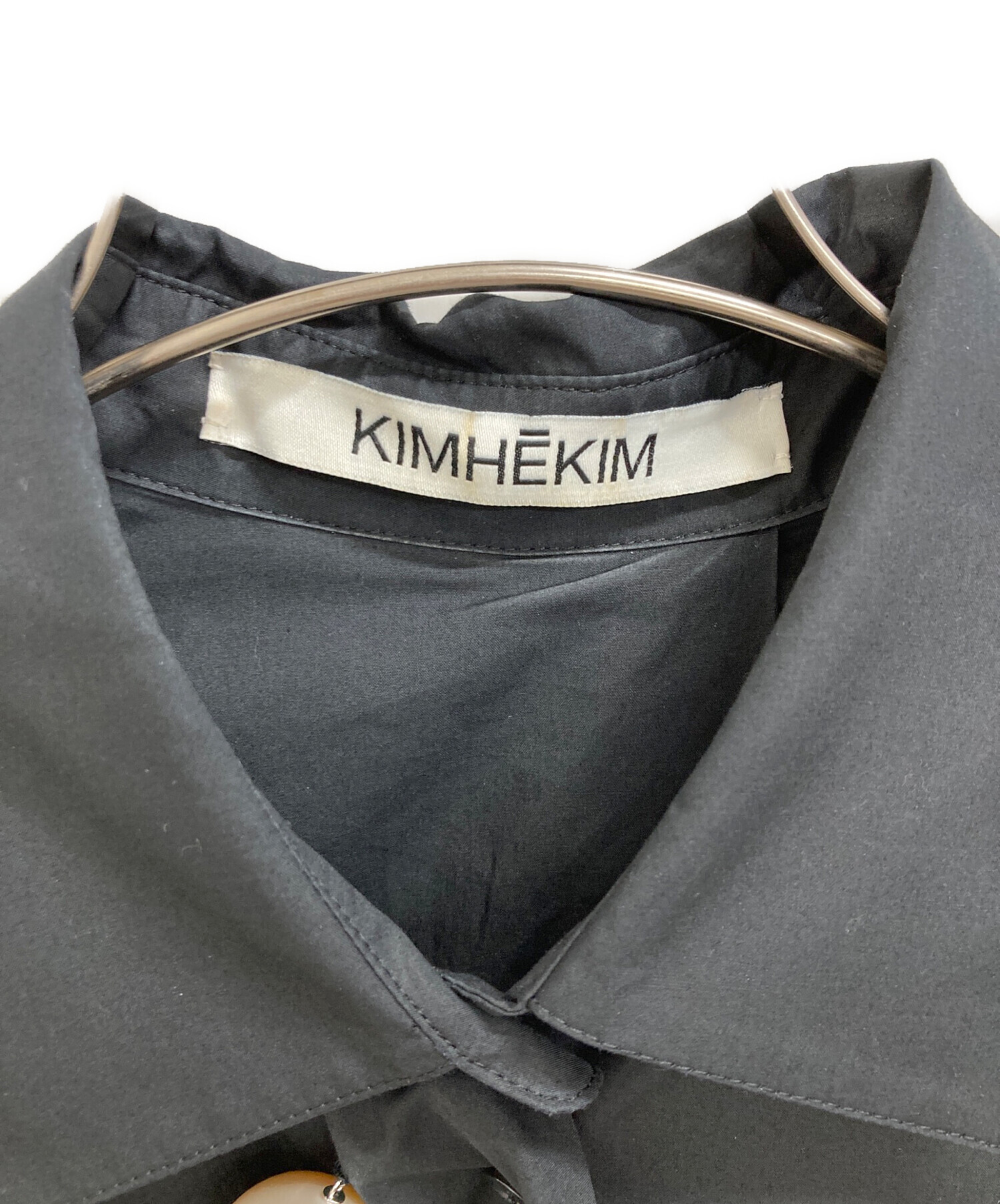 中古・古着通販】KIMHEKIM (キムヘキム) シャツ ブラック サイズ:36