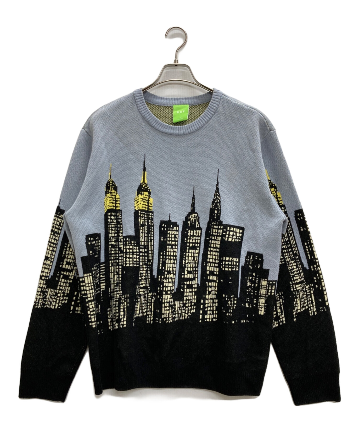 中古・古着通販】HUF (ハフ) ニット スカイブルー サイズ:L｜ブランド 