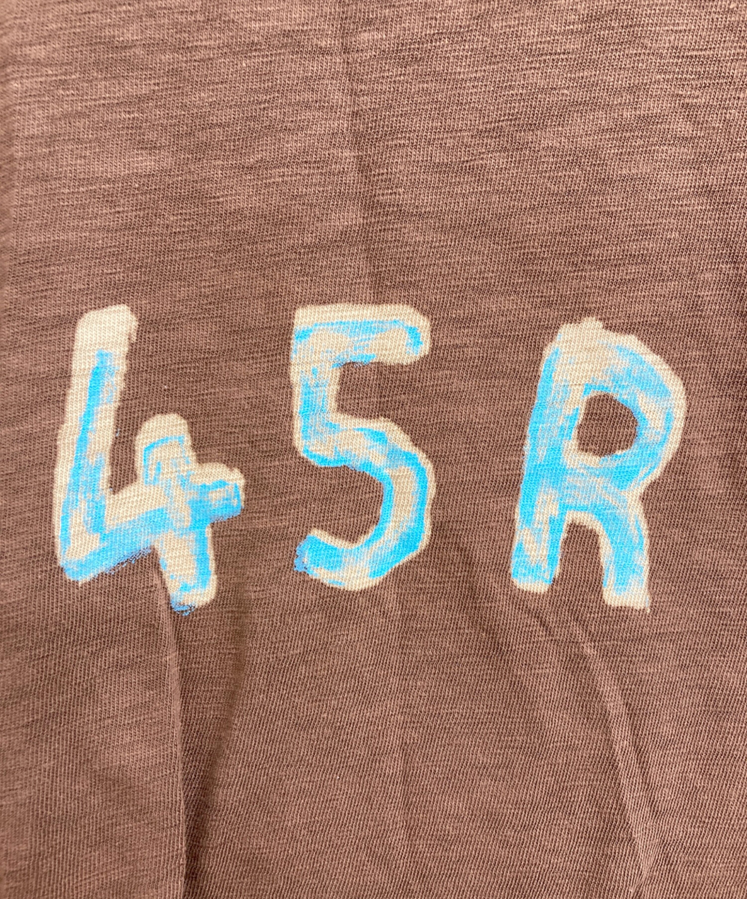 未使用タグ付　45R フォーティファイブアール　長袖シャツ　刺繍ロゴ　1 白 美品 45R フォーティーファイブアール サテンの聖夜ブラウス 七