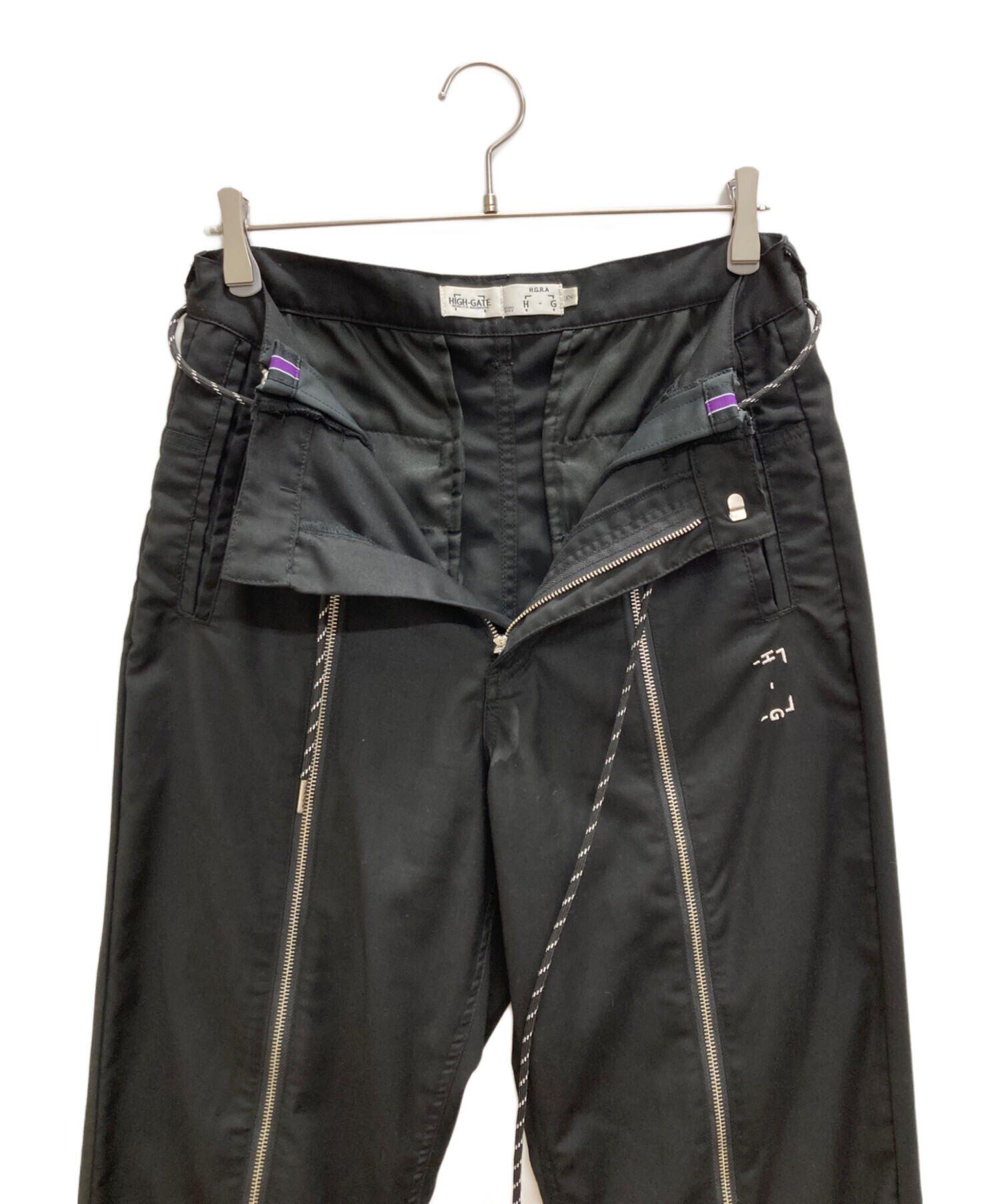 HIGH-GATE(ハイゲート) ALTERNATE PANTS 中古・古着通販】HIGH-GATE (ハイゲート) パンツ ブラック サイズ:2