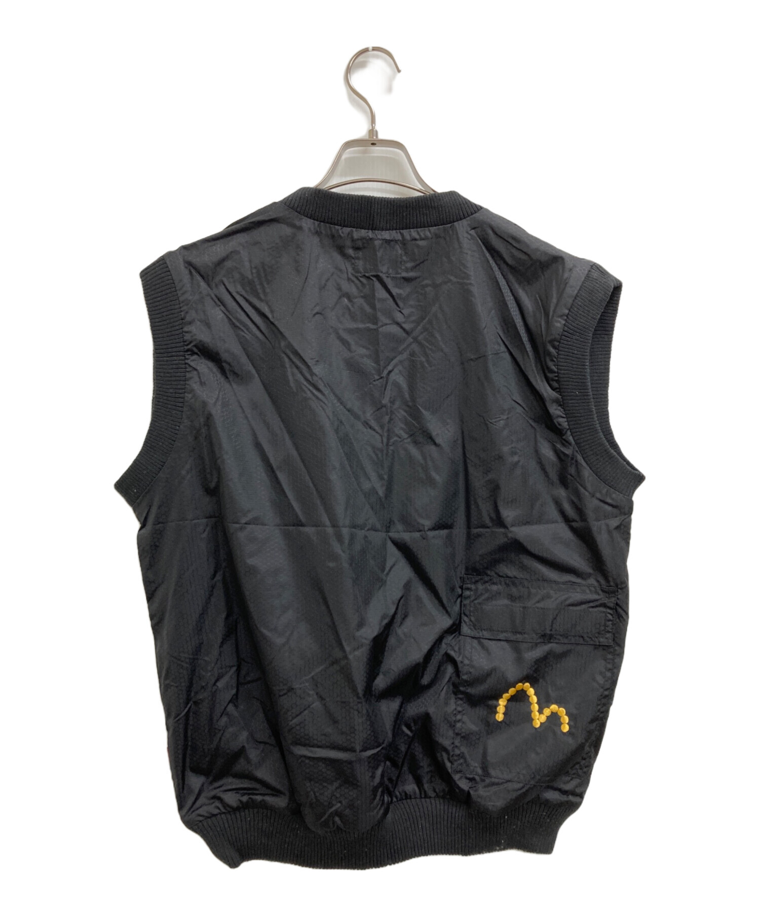 EVISUベスト　42 中古・古着通販】EVISU (エヴィス) ベスト ブラック サイズ:36