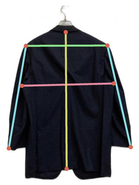 美品 極上‼️イザイア サイズ44 ダーク ネイビー シングル isa 美品