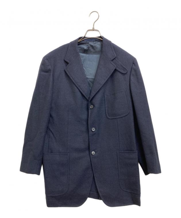 ISAIA イザイア テーラード ジャケット ネイビー チェック 46 M程 ISAIA イザイア テーラード ジャケット ネイビー チェック 46 M程