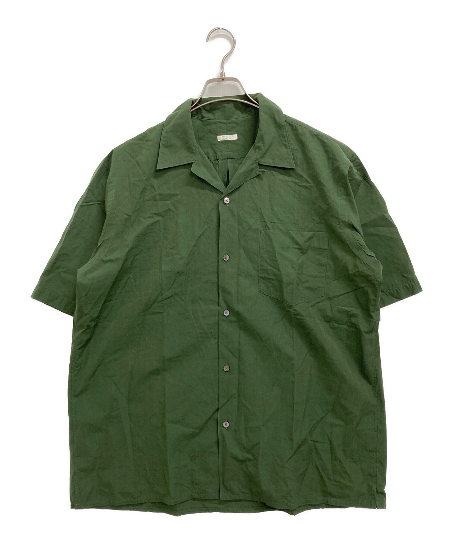 中古・古着通販】COMOLI (コモリ) シャツ グリーン サイズ:3｜ブランド