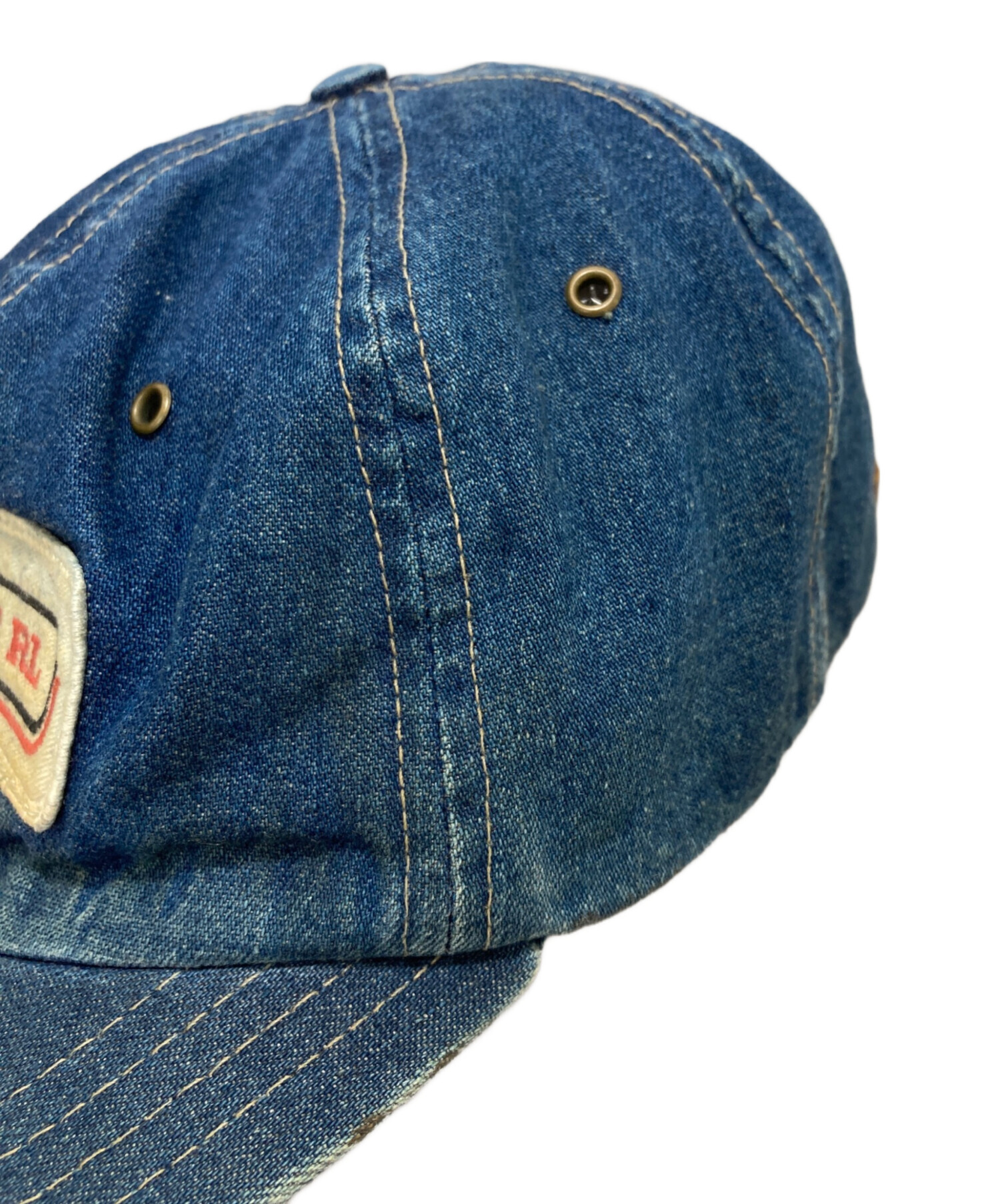 RRL デニム　キャップ　帽子 中古・古着通販】RRL (ダブルアールエル) ranch logo twill ball cap