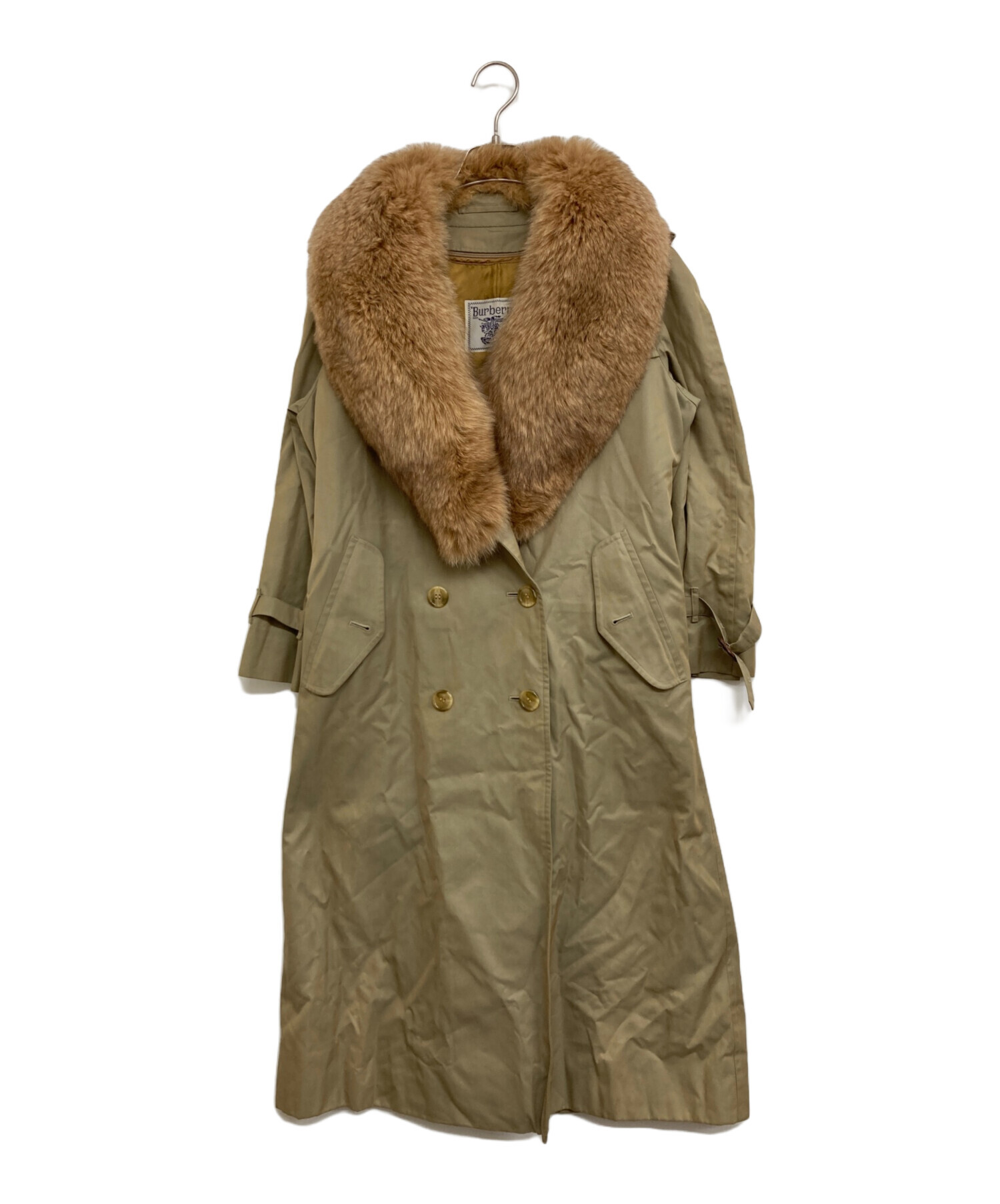 バーバリートレンチコートファー付