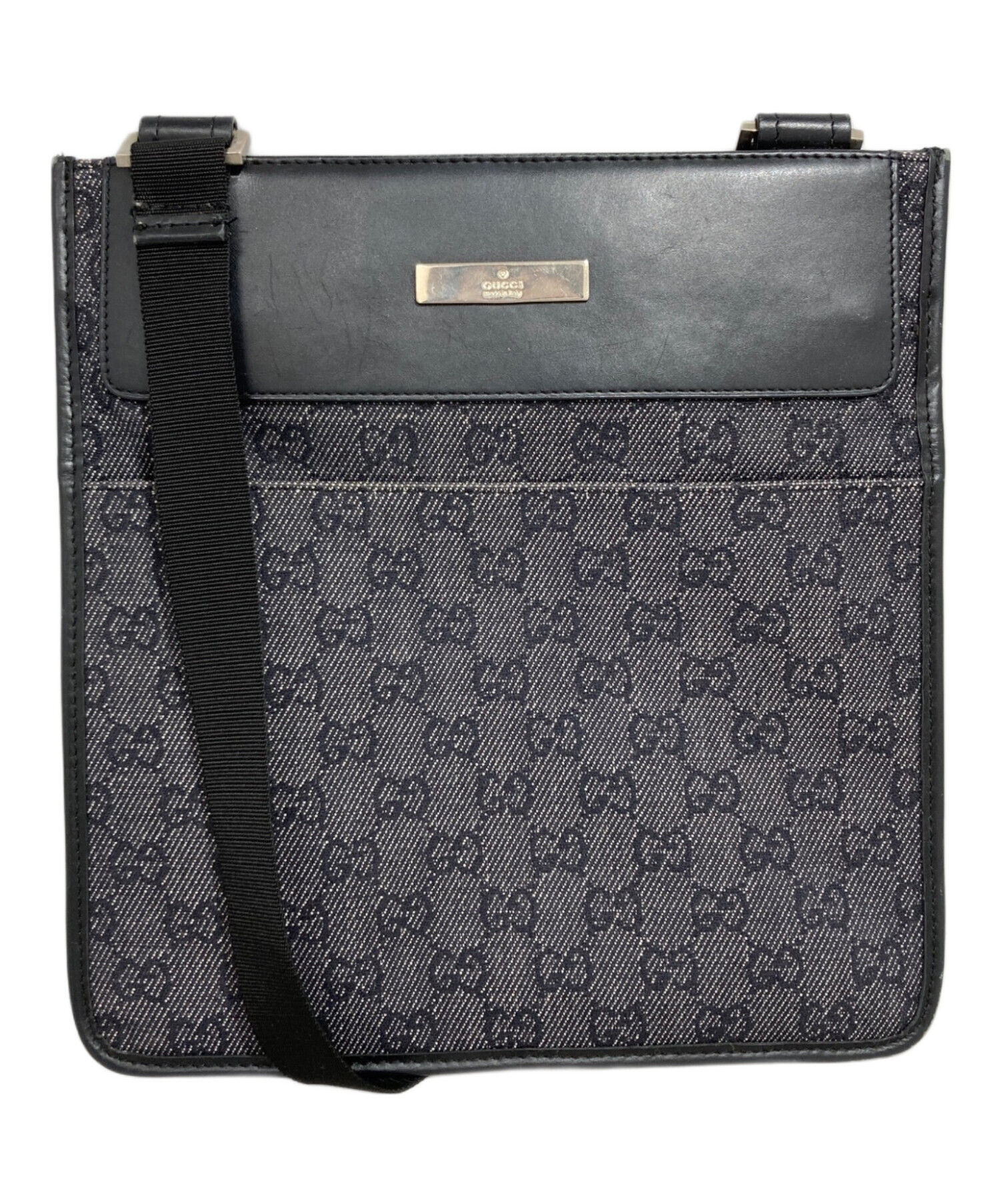 中古・古着通販】GUCCI (グッチ) ショルダーバッグ ネイビー｜ブランド