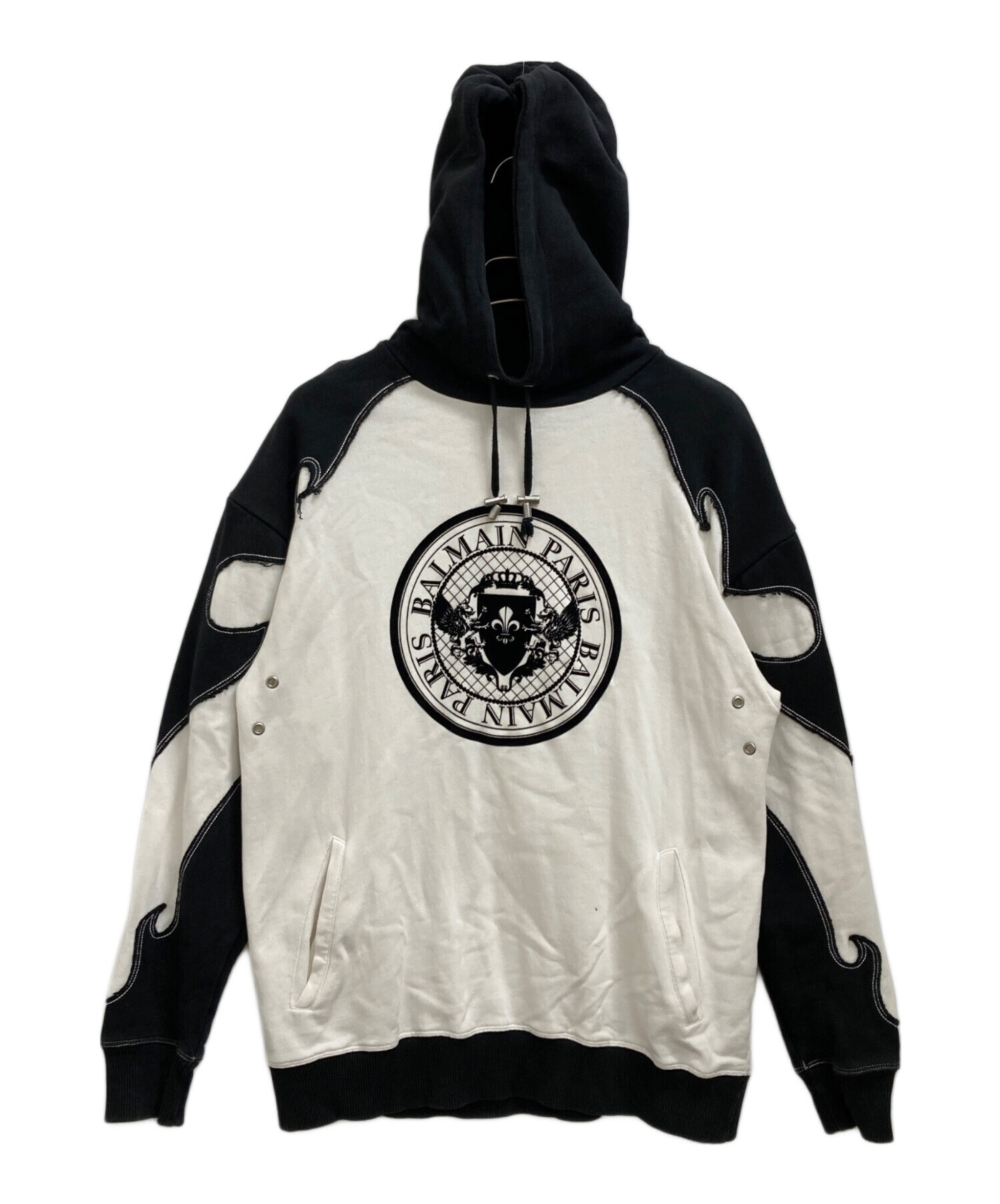 中古・古着通販】BALMAIN (バルマン) パーカー ホワイト サイズ:XS