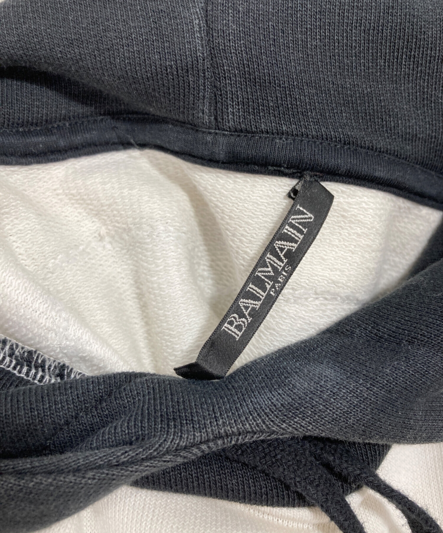 中古・古着通販】BALMAIN (バルマン) パーカー ホワイト サイズ:XS 