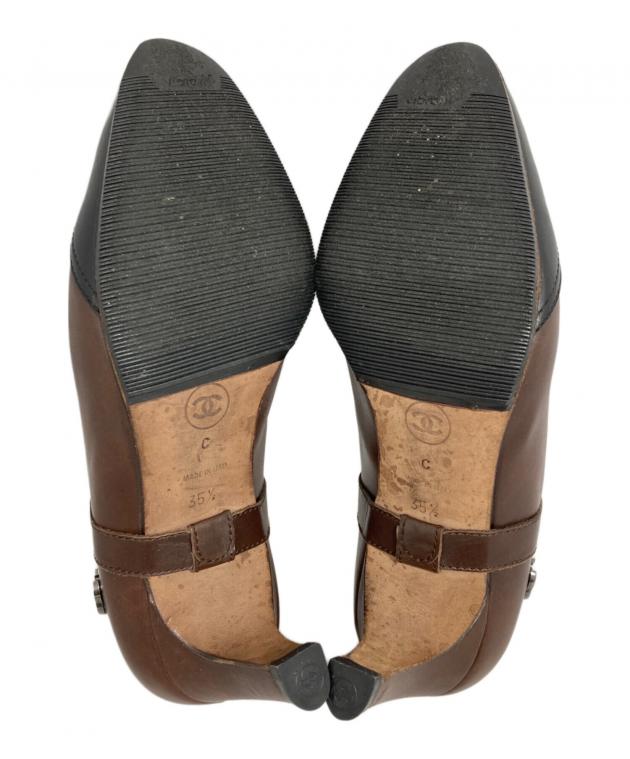 V952 シャネル パンプス 36 約23cm レッド 中古・古着通販】CHANEL (シャネル) パンプス レッド サイズ