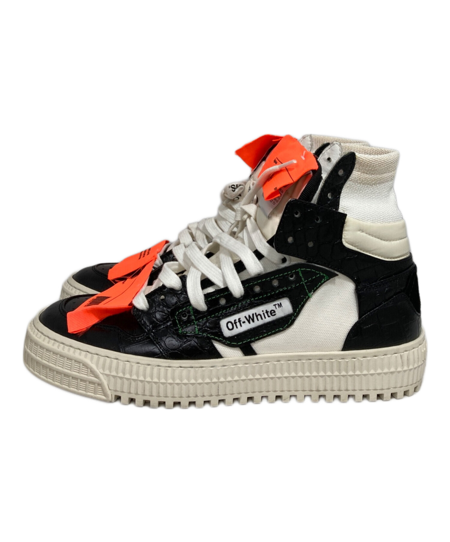 中古・古着通販】OFFWHITE (オフホワイト) スニーカー ブラック サイズ