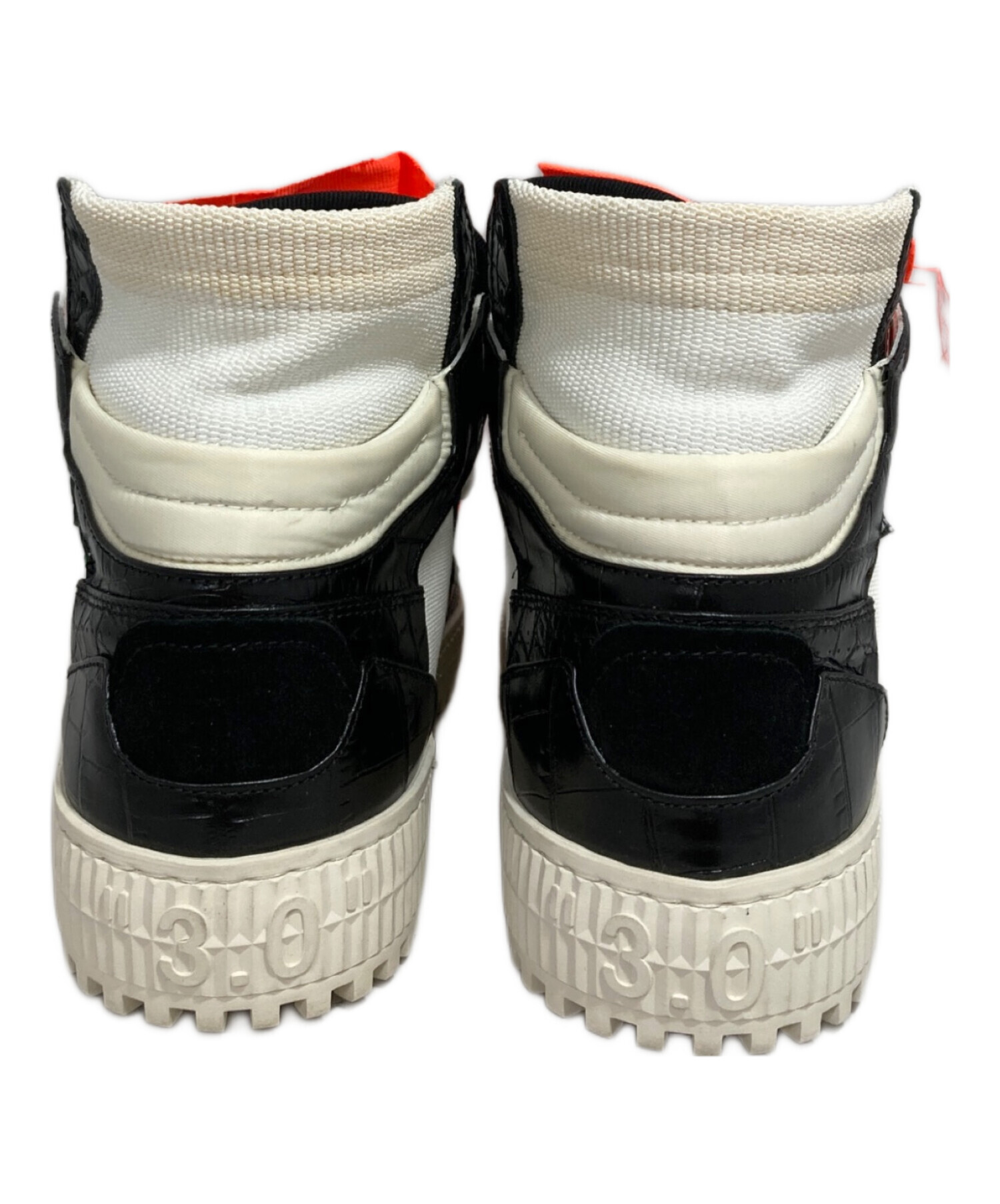 中古・古着通販】OFFWHITE (オフホワイト) スニーカー ブラック サイズ