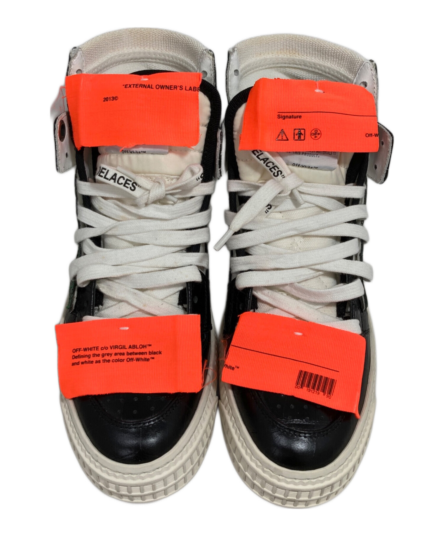 中古・古着通販】OFFWHITE (オフホワイト) スニーカー ブラック サイズ