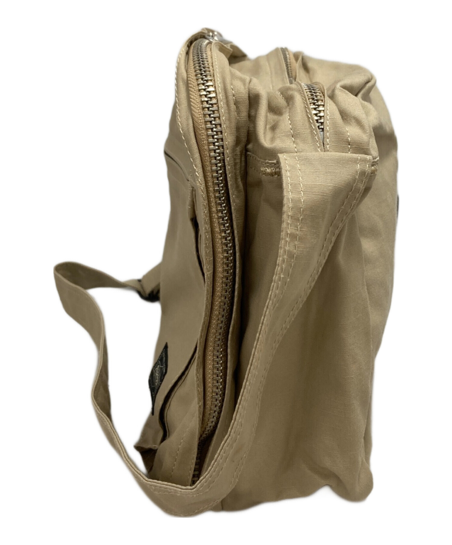 PORTER ポーター コーデュラファブリック ボディバッグ ベージュ PORTER（ポーター）の「PORTER CUBE WAIST BAG <B印 YOSHIDA SELECT