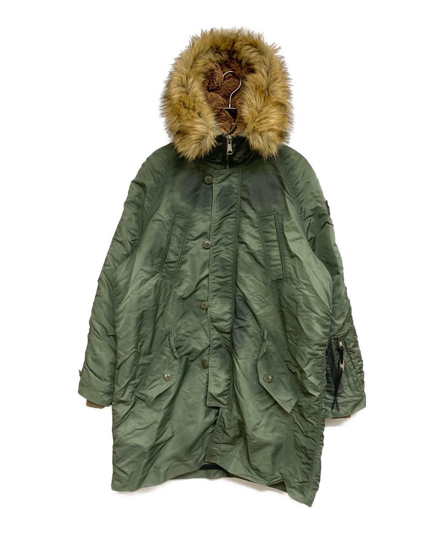 中古・古着通販】DIESEL (ディーゼル) モッズコート カーキ サイズ:M