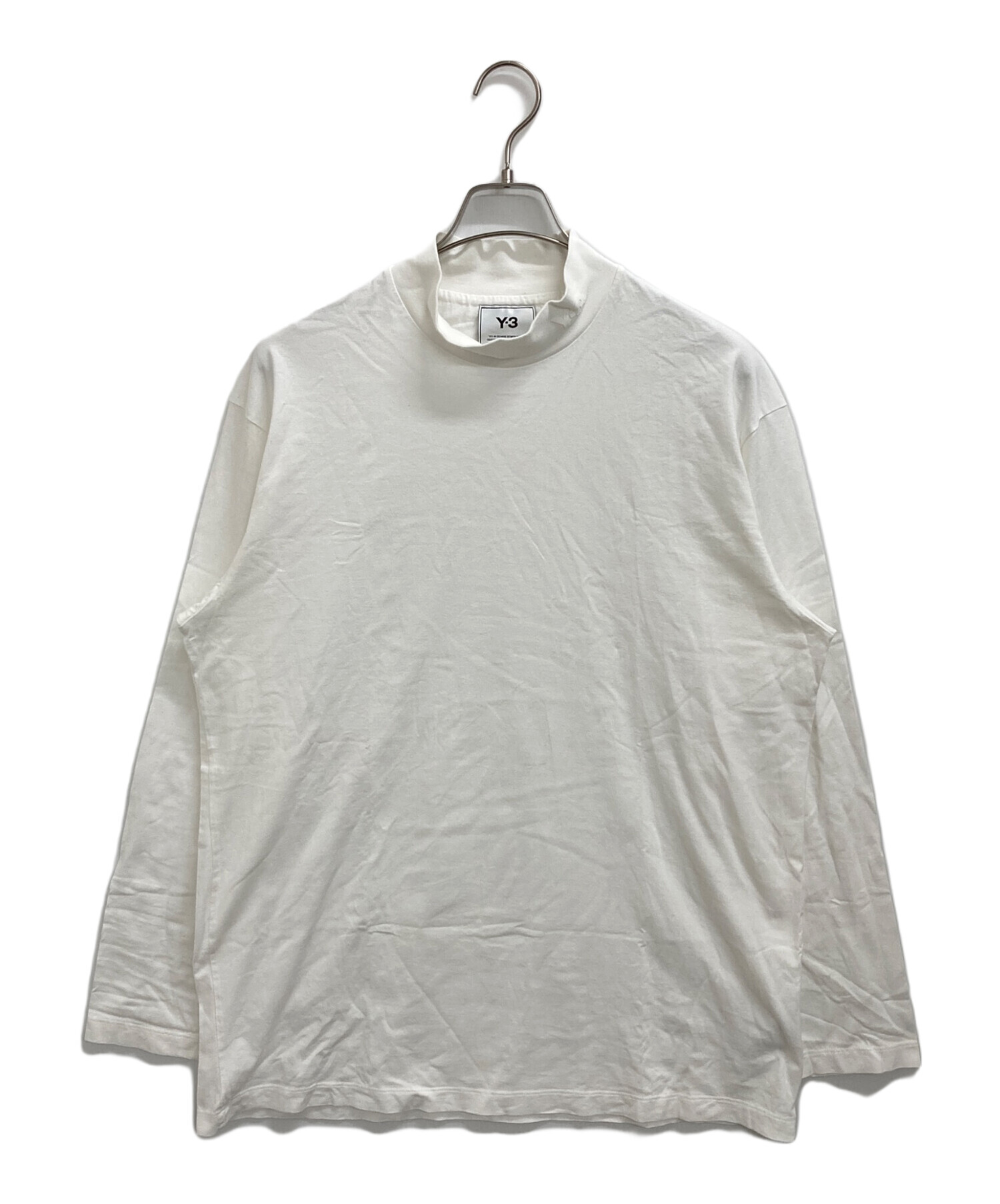 中古・古着通販】Y-3 (ワイスリー) ハイネックカットソー ホワイト 