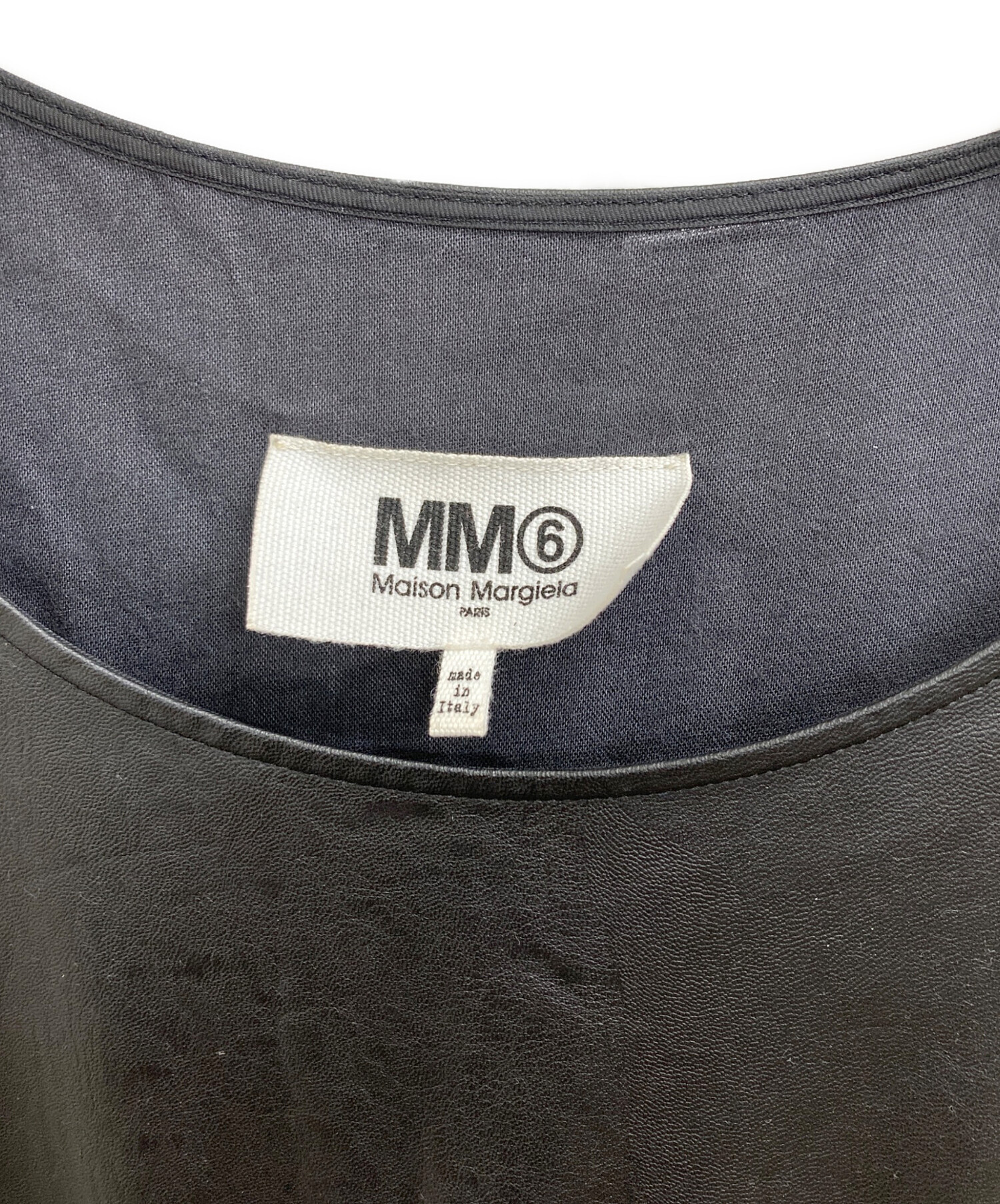 マルジェラ　レザーワンピ 中古・古着通販】MM6 Maison Margiela (エムエムシックスメゾン
