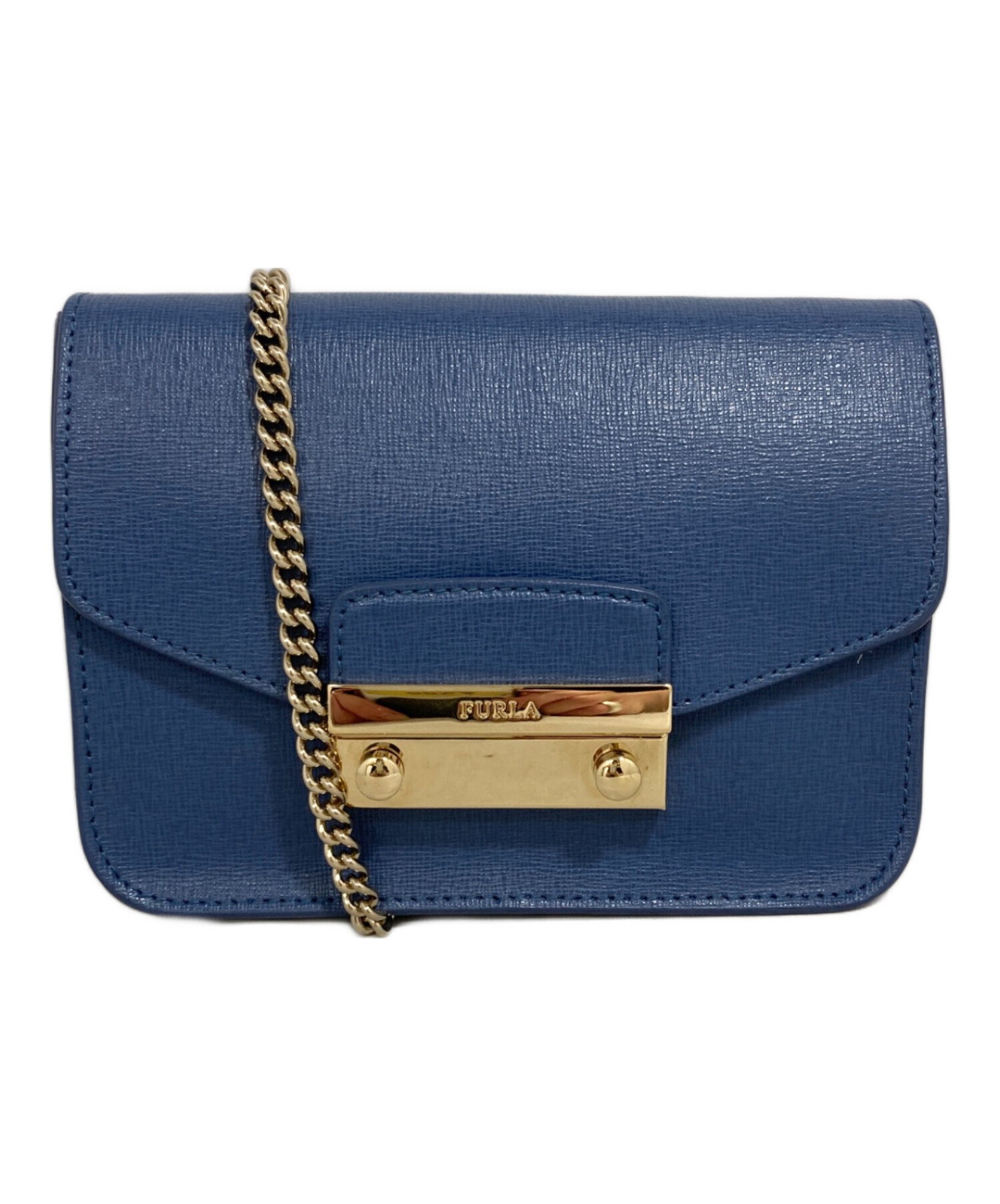 中古・古着通販】FURLA (フルラ) ショルダーバッグ ブルー｜ブランド 