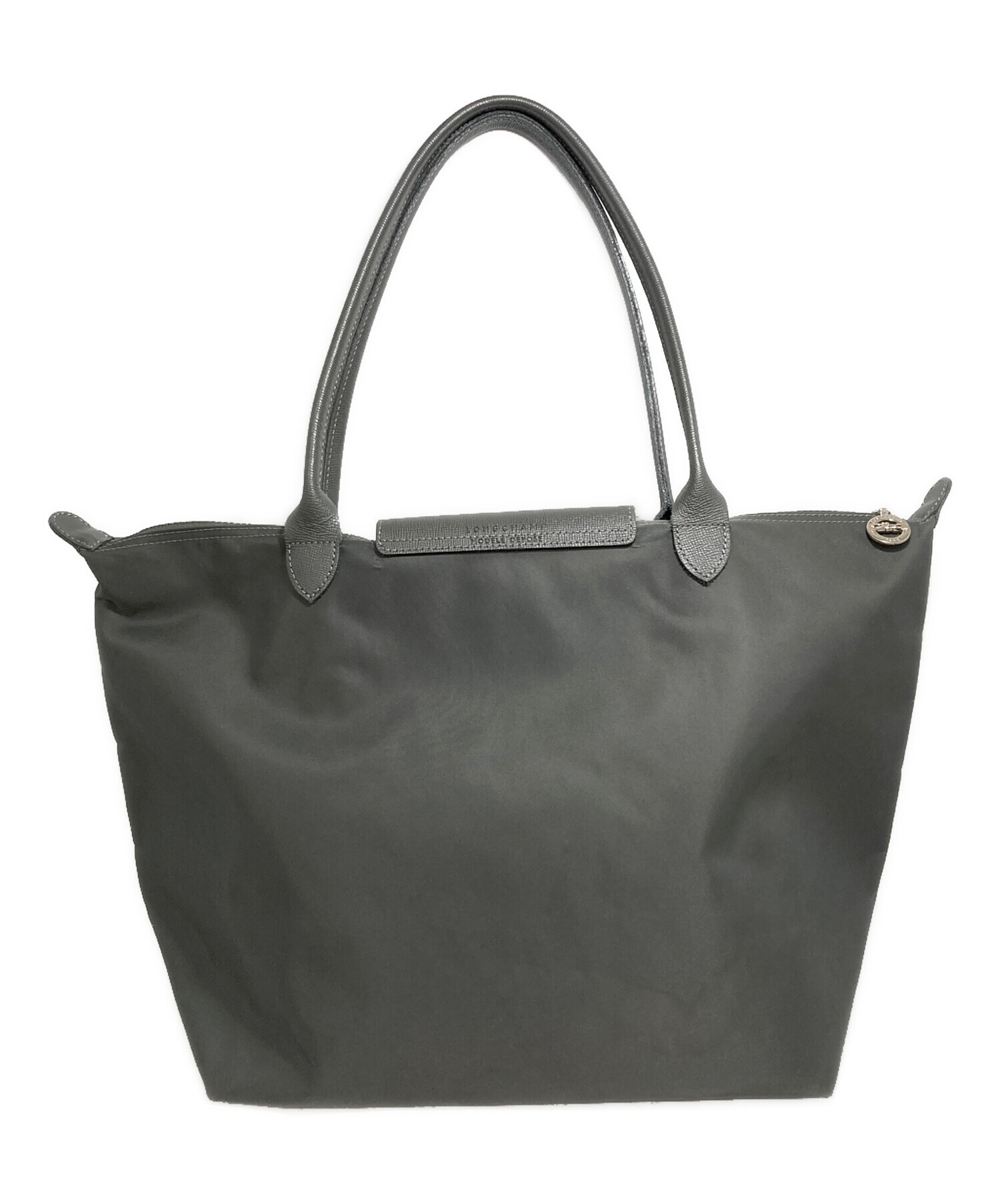 中古・古着通販】LONGCHAMP (ロンシャン) ハンドバッグ グレー 