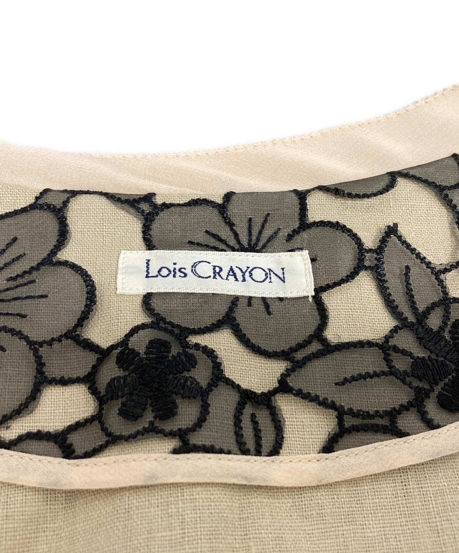 中古・古着通販】Lois CRAYON (ロイスクレヨン) ノーカラージャケット 