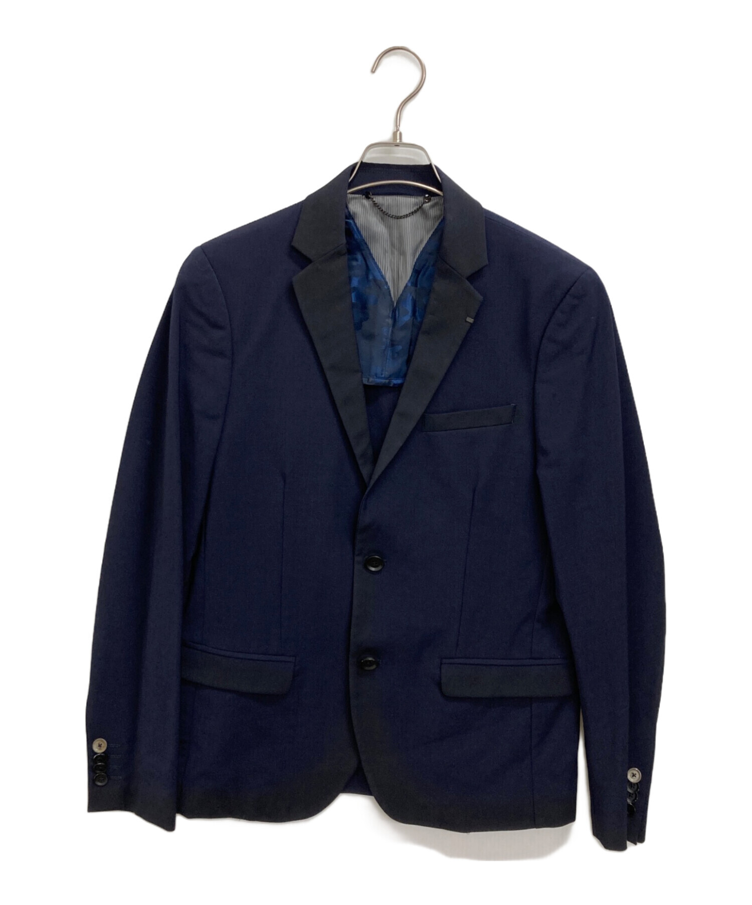 【DIESEL】ディーゼル テーラードジャケット 46 タグ付き 中古・古着通販】DIESEL (ディーゼル) テーラードジャケット ネイビー