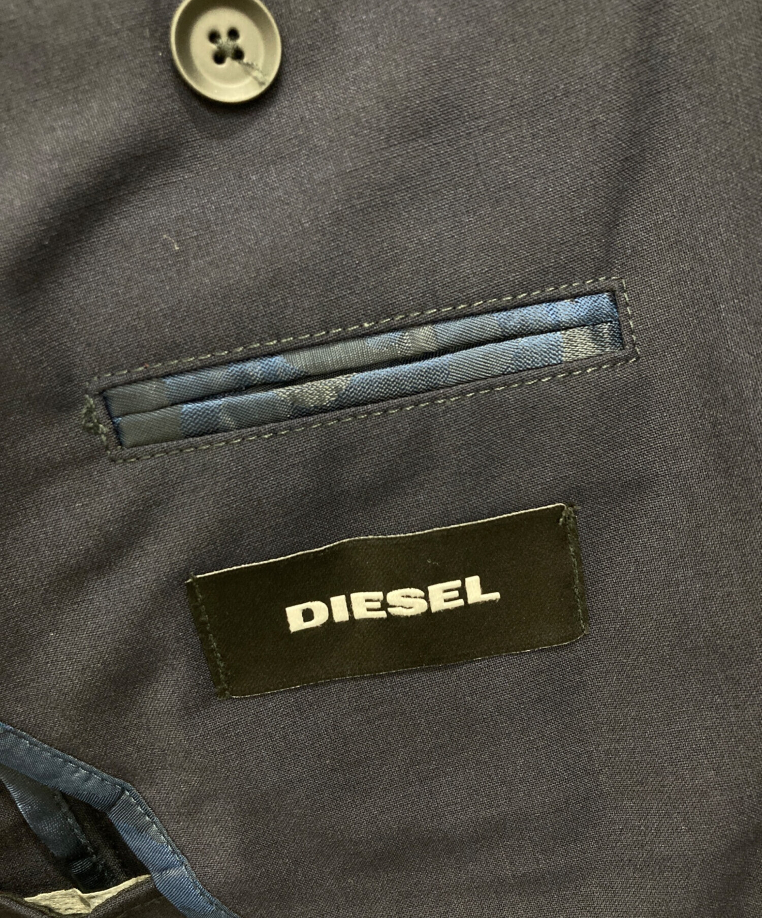 中古・古着通販】DIESEL (ディーゼル) テーラードジャケット ネイビー