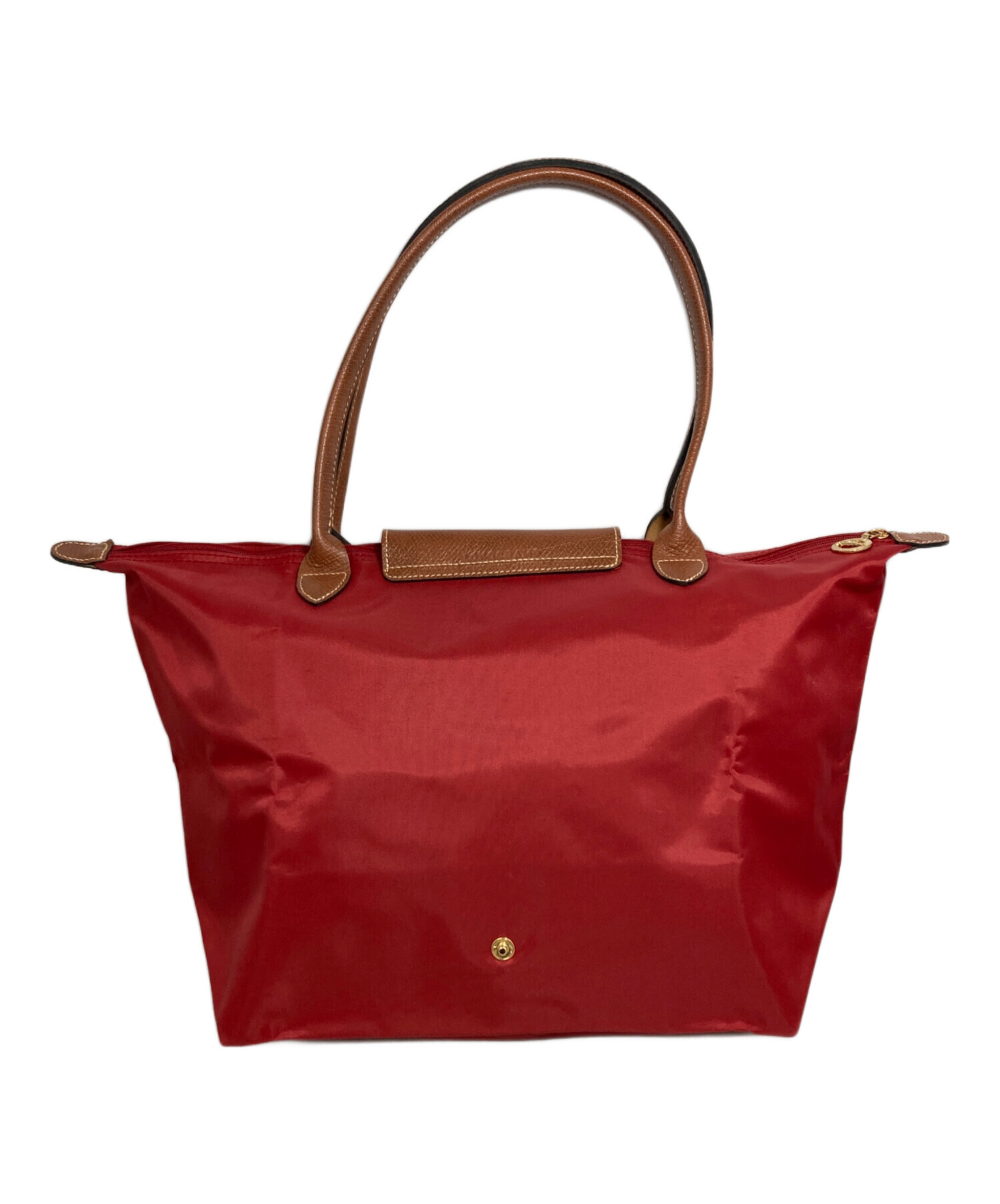 中古・古着通販】LONGCHAMP (ロンシャン) ハンドバッグ レッド 中古・古着通販】LONGCHAMP (ロンシャン) ハンドバッグ レッド